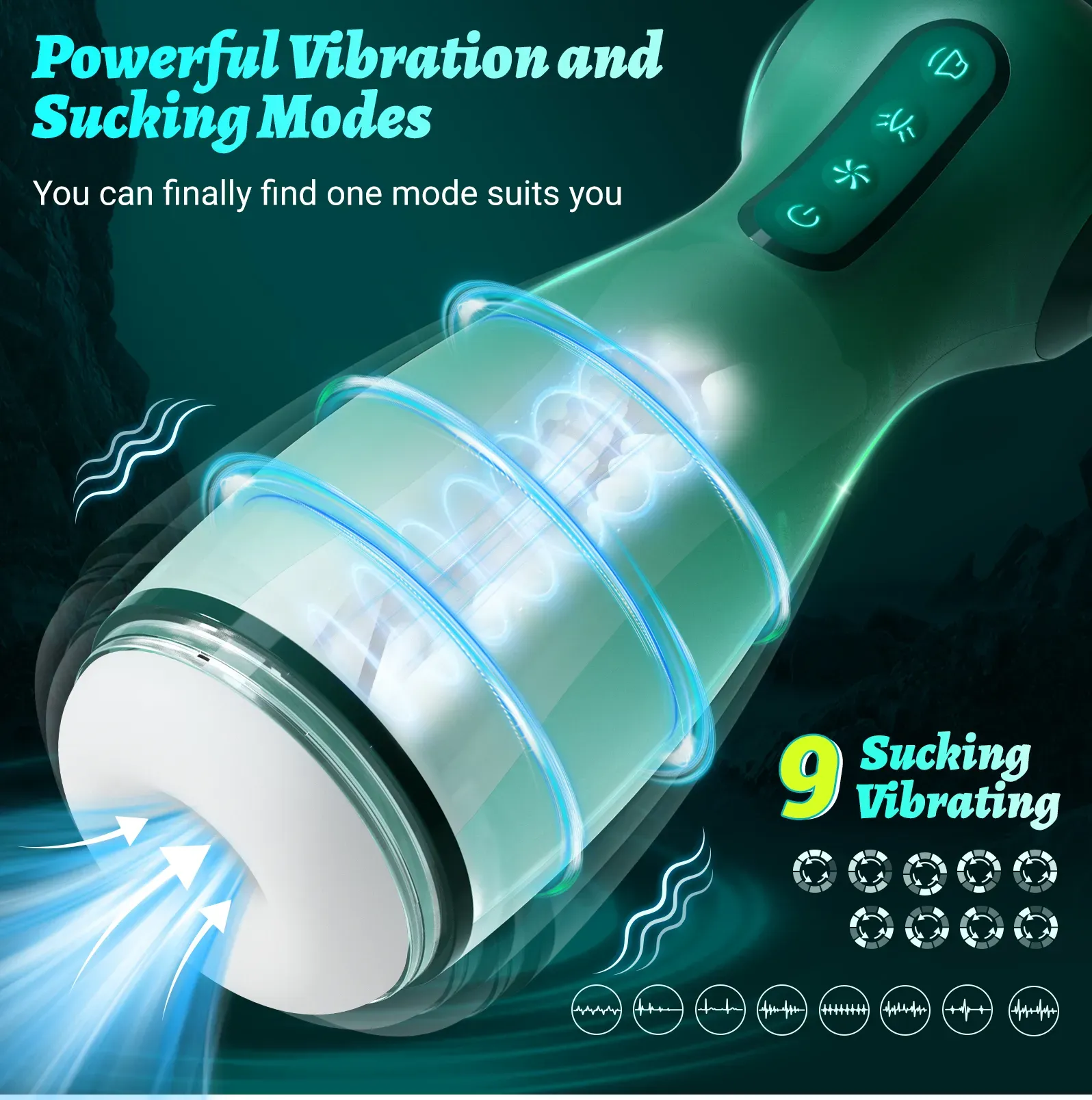 3 Engines APP Air Pressure Male Masturbator Seductive Sound
