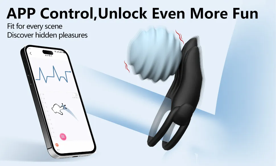 ห่วงชะลอการหลั่ง APP สั่น 9 ความถี่ ดีไซน์มือทองคำ