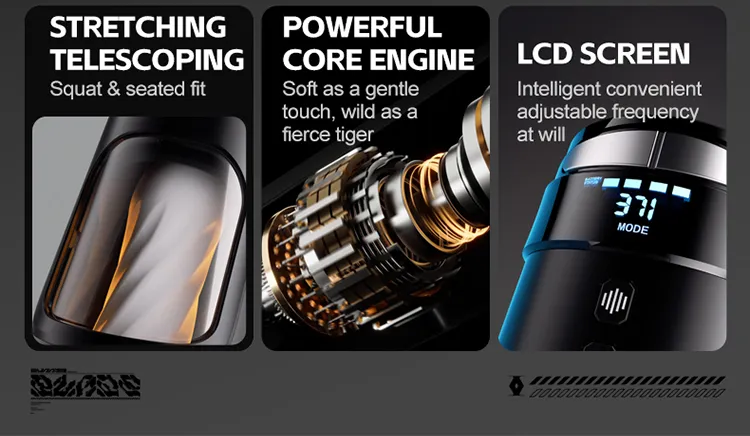 จิ๋มกระป๋องออโต้ บิดเกลียว+สั่น+ขยับ ฟังก์ชัน APP หน้าจอ LCD
