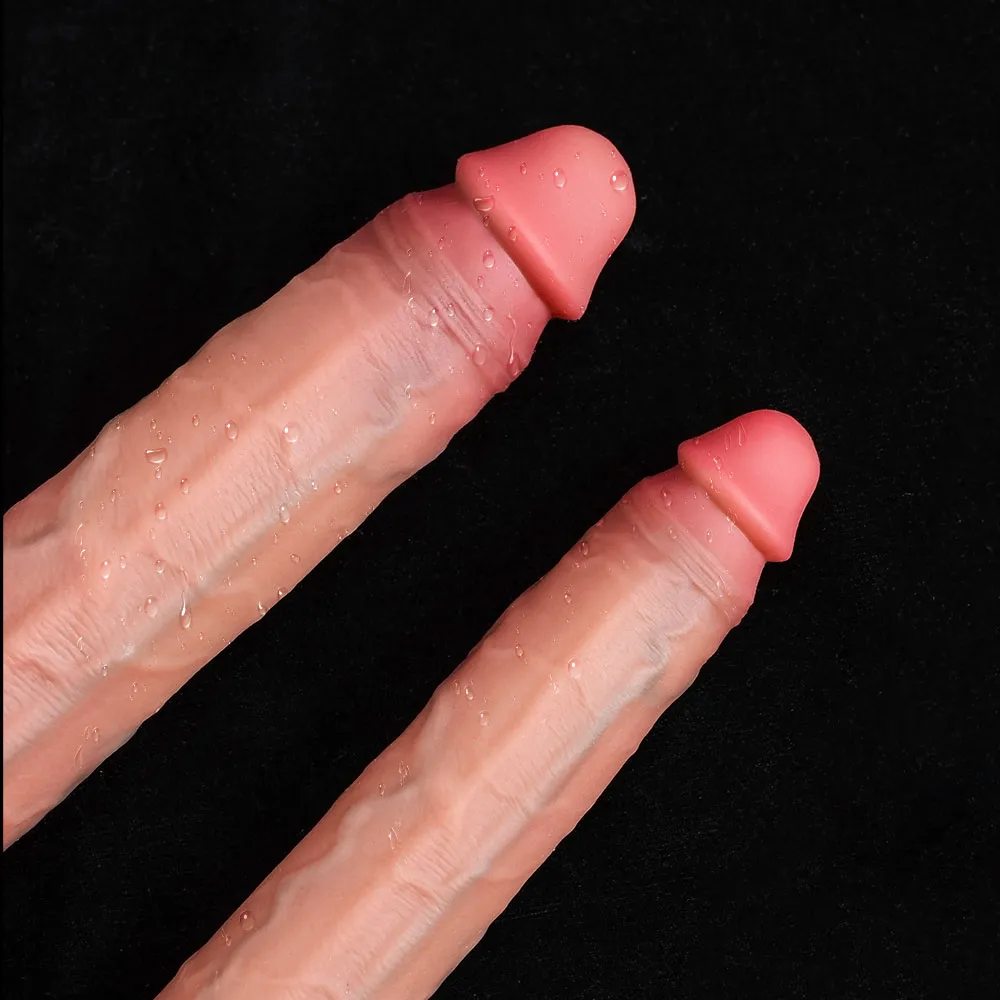 Extra-Long Bendable Dual-Head Lesbian Realistic Dildo