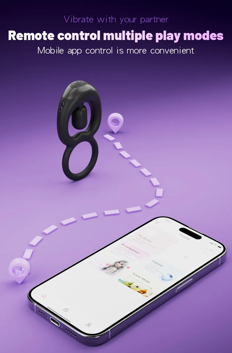 toyshcool ห่วงชะลอการหลั่งสั่นร่วมคู่รักรุ่นสองจันทร์ APP