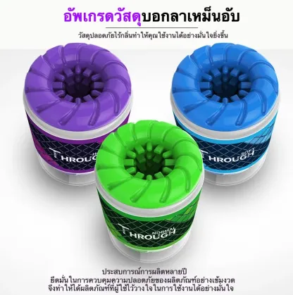 จิ๋มกระป๋อง จิ๋มปลอม ดีไซน์บีบ 3 ระดับ ลายผิวซับซ้อน แบบทะลุผ่าน