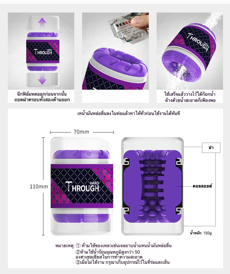 ถ้วยช่วยตัวเองใช้มือ วัสดุ TPE ยืดหยุ่นสูง ดีไซน์บีบ 3 ระดับ เนื้อเต็มเม็ด ลวดลายสวยสดใส|Youcups-sextoyfunny