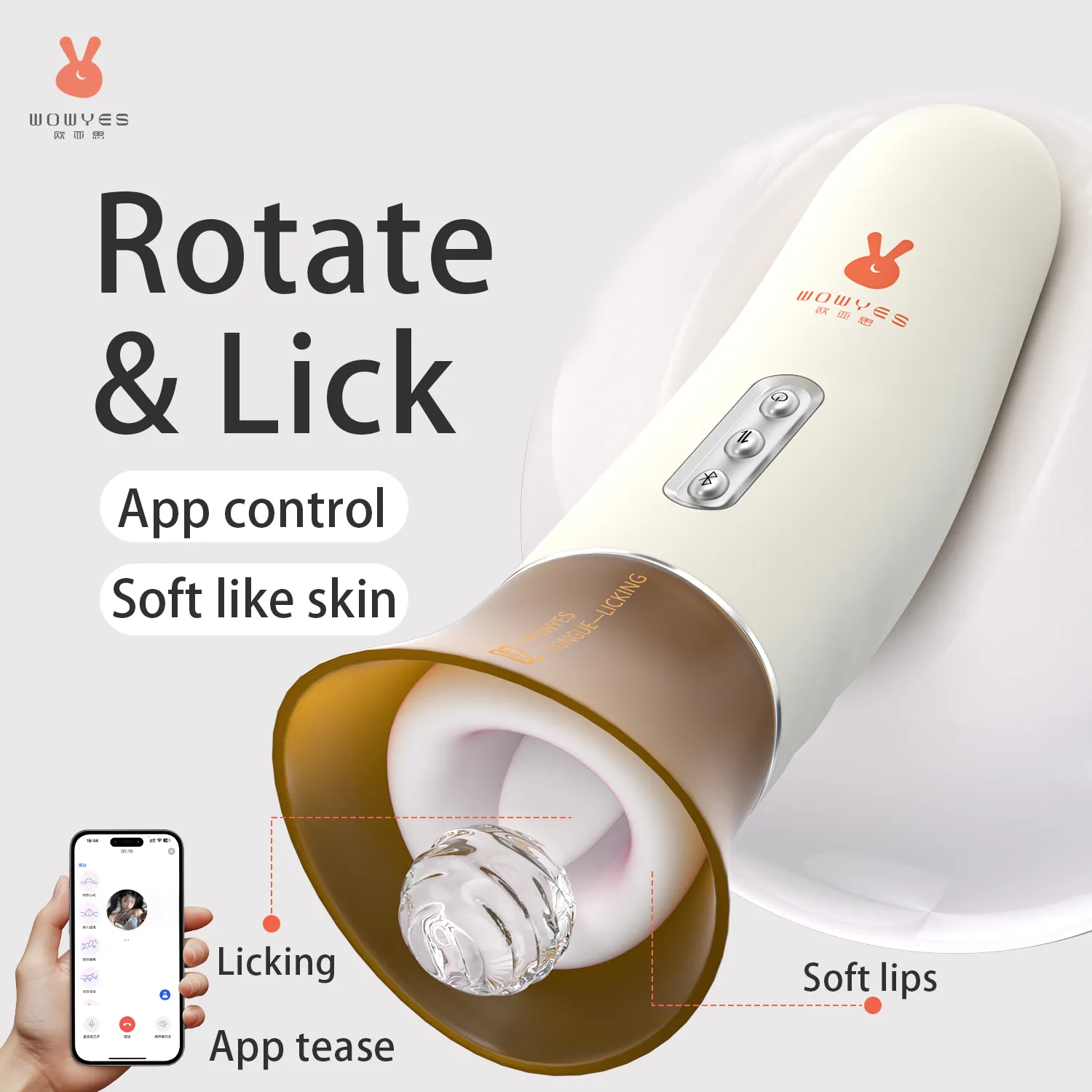 3-In-1 Male Voice Recording APP Tongue-Licking Vibrator