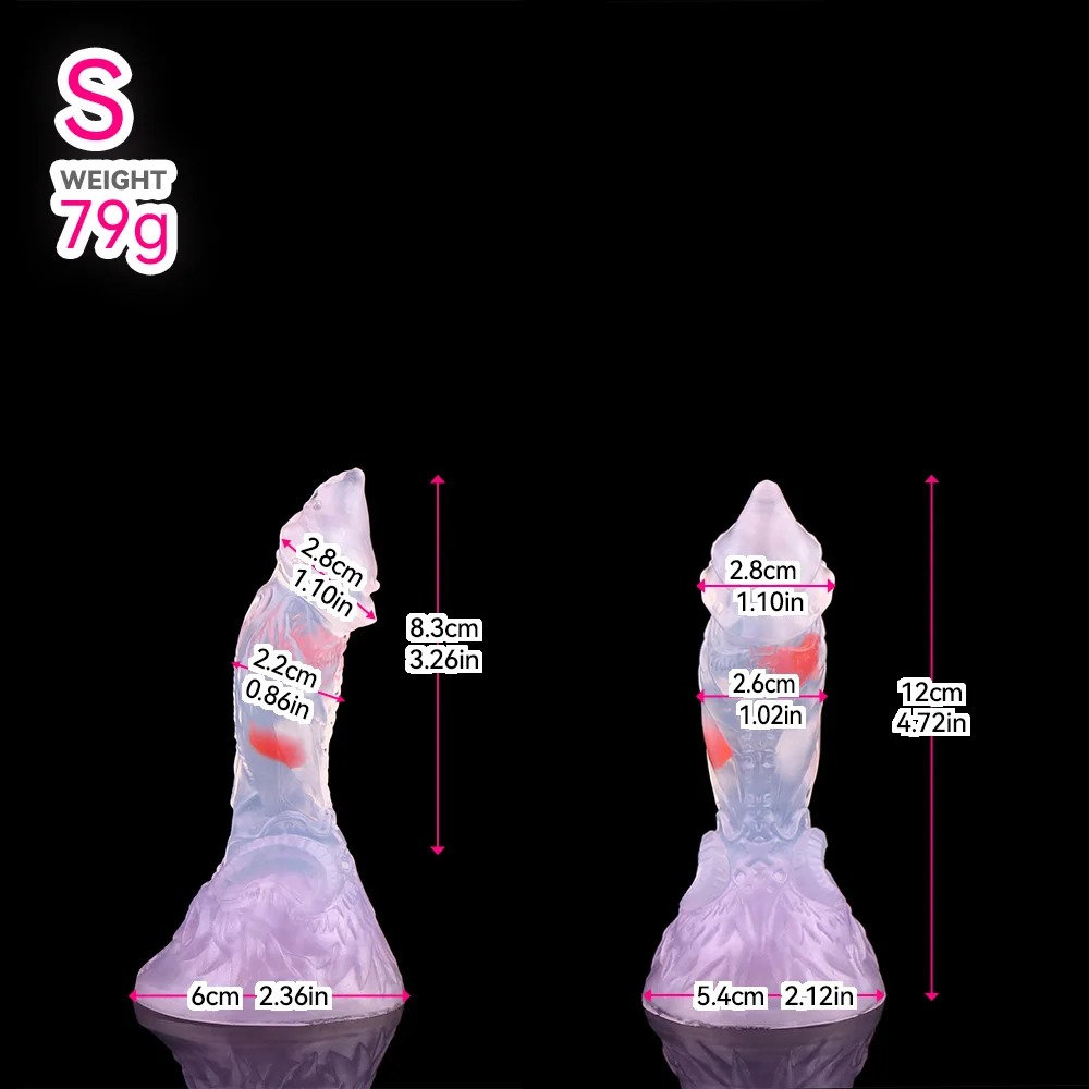 ออกแบบเขาสัตว์แบบแฟนตาซี ลวดลายเฉพาะตัว สีเมทัลลิคเชนจ์ วัสดุซิลิโคนเกรดพรีเมียม แผ่นดูดแรงสูง-sextoyfunny