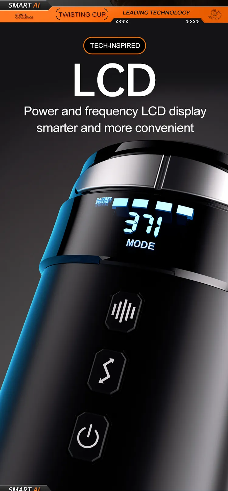 จิ๋มกระป๋องออโต้ บิดเกลียว+สั่น+ขยับ ฟังก์ชัน APP หน้าจอ LCD
