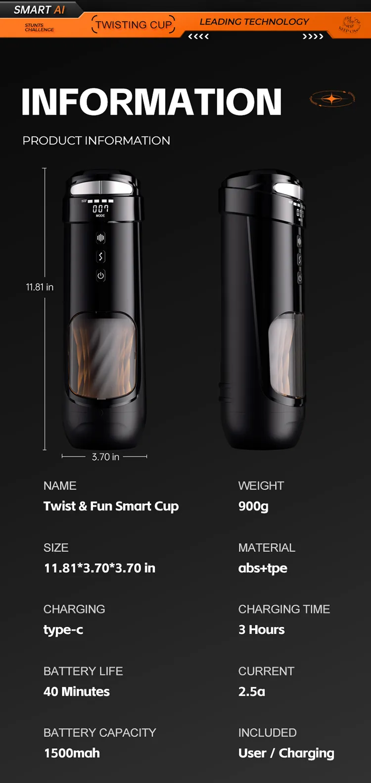 จิ๋มกระป๋องออโต้ บิดเกลียว+สั่น+ขยับ ฟังก์ชัน APP หน้าจอ LCD