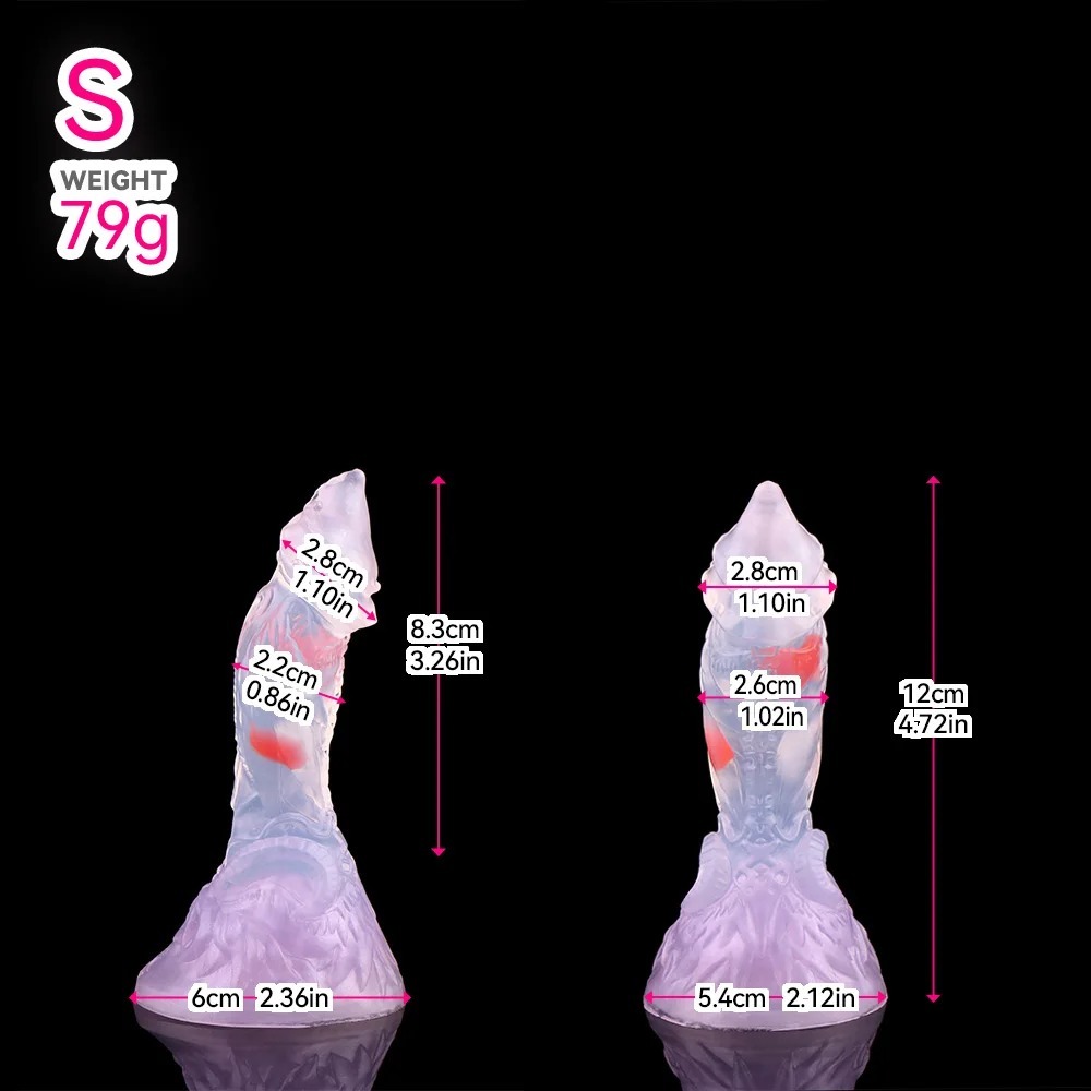 ออกแบบเขาสัตว์แบบแฟนตาซี ลวดลายเฉพาะตัว สีเมทัลลิคเชนจ์ วัสดุซิลิโคนเกรดพรีเมียม แผ่นดูดแรงสูง-sextoyfunny