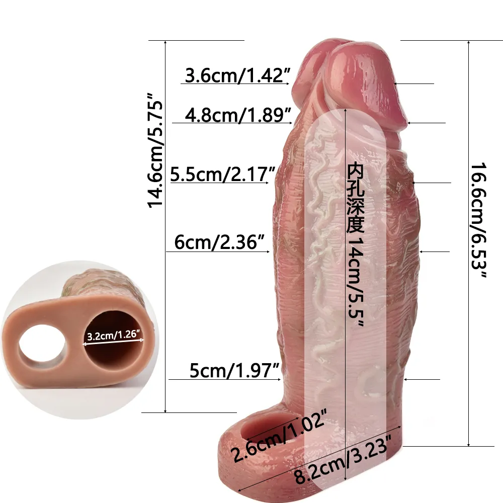 SXXY S8113 S8114 S8115 Platinum Silicone Simulated Penis Sleeve