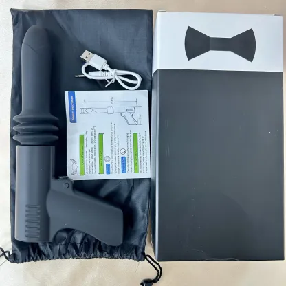เครื่องนวด AV เครื่องดิลโด้ปืนกล มอเตอร์แรงสูง 4ระดับยืดหด+สั่นสะเทือน