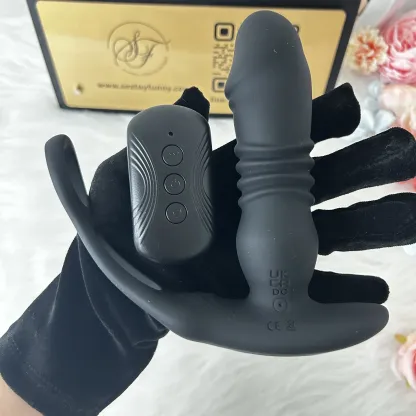 ของเล่นประตูหลัง เครื่องนวดต่อมลูกหมาก ยืดหด+ระบบสั่น หลายระดับการปรับ