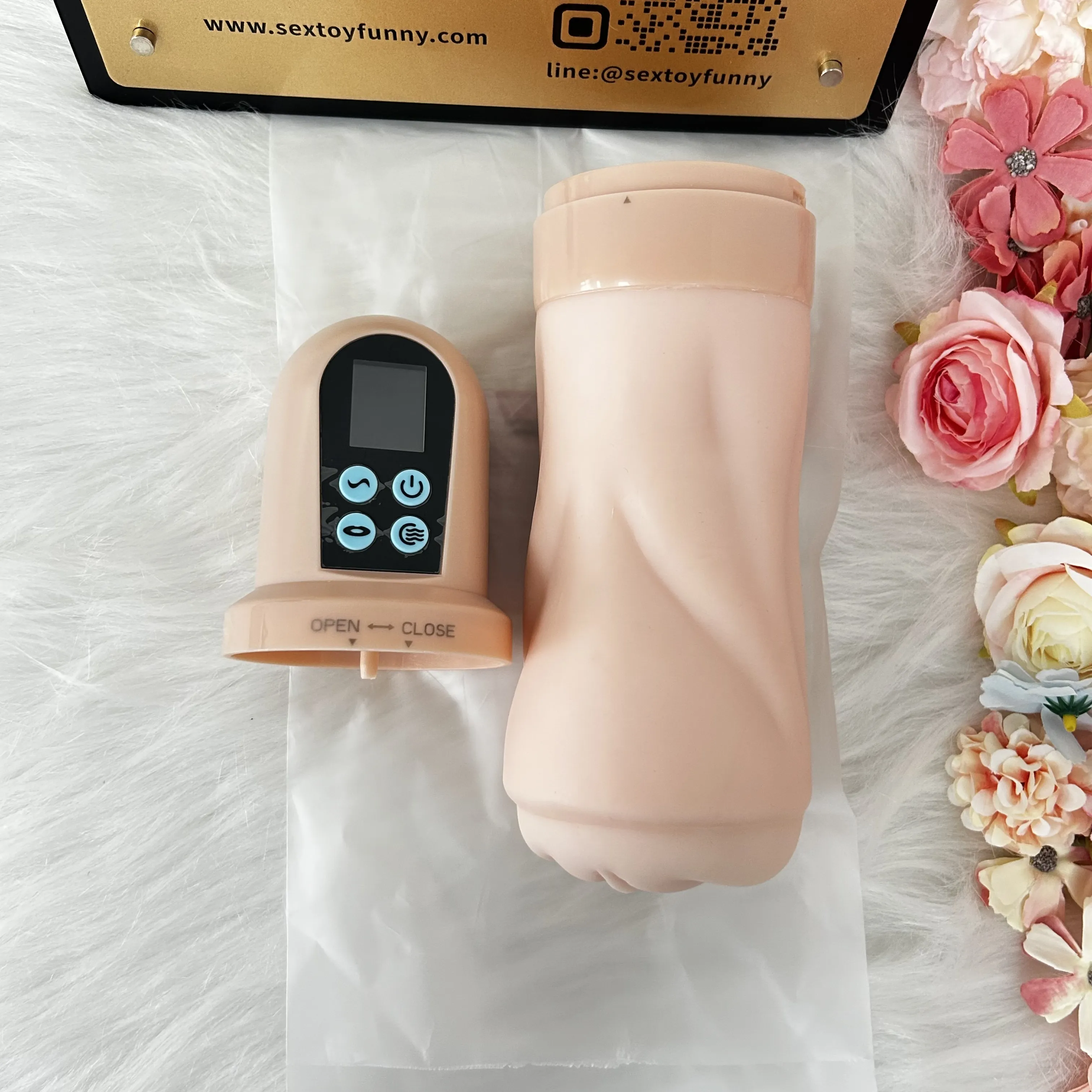 Automatic Realistic Vagina Masturbators 4-Slot Breathable