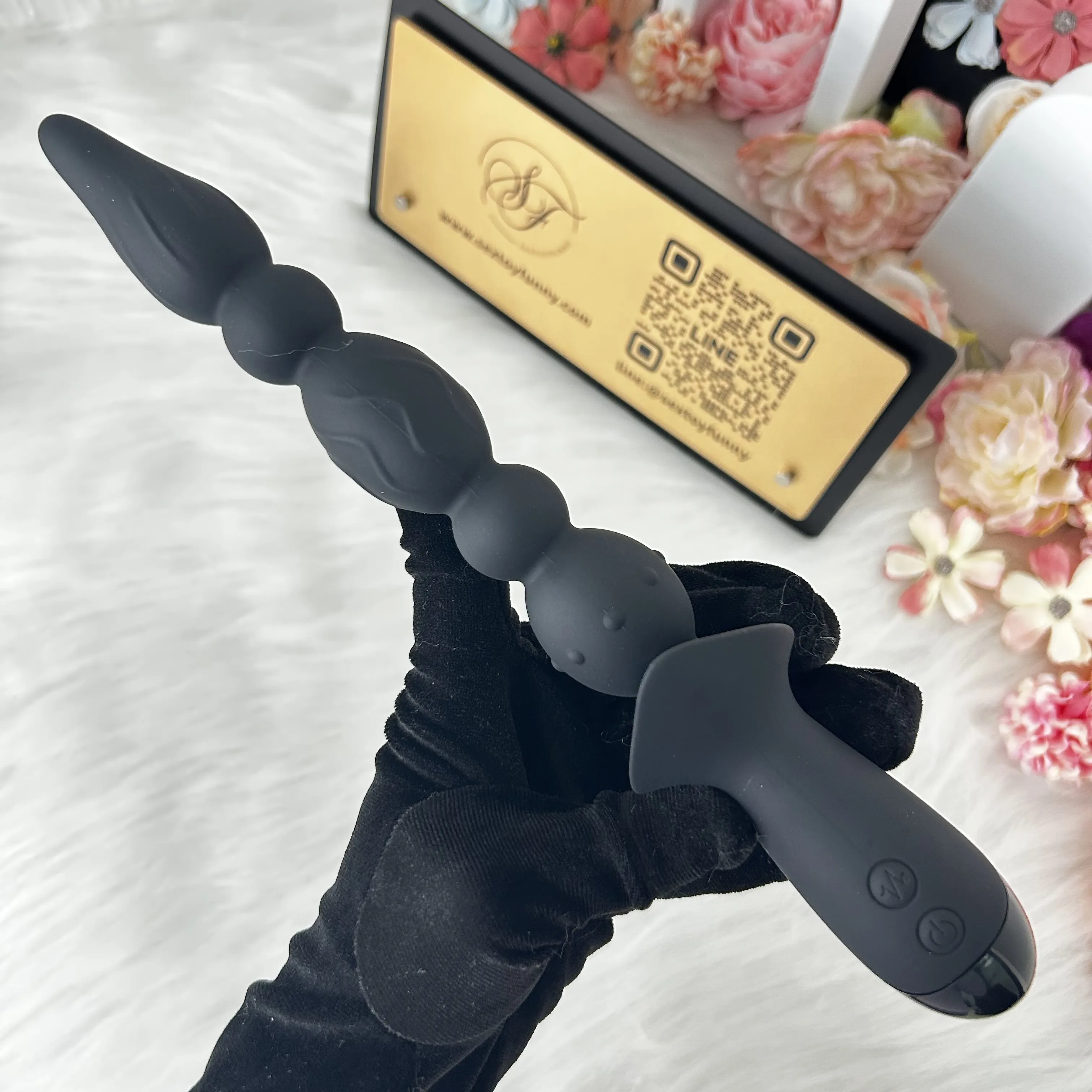Segmented Beads + Raised Texture Prostate Massager IPX7