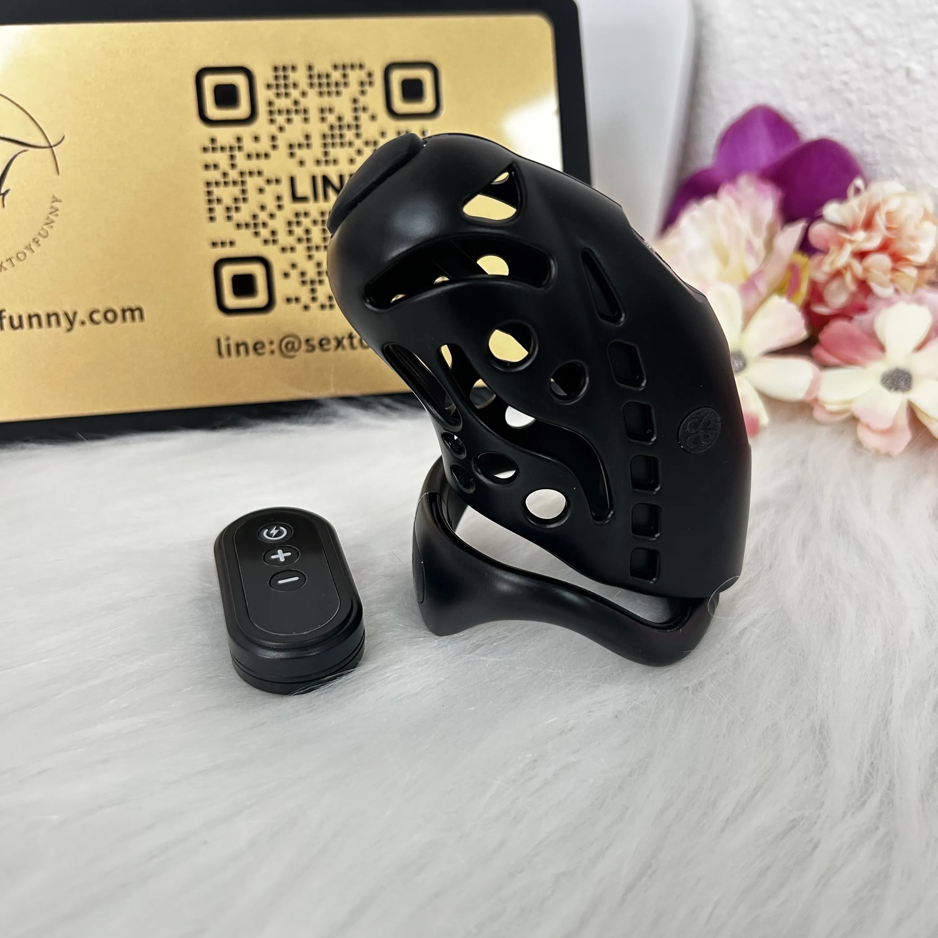 Nautilus Electric Shock Chastity Cage With Urethral Sound