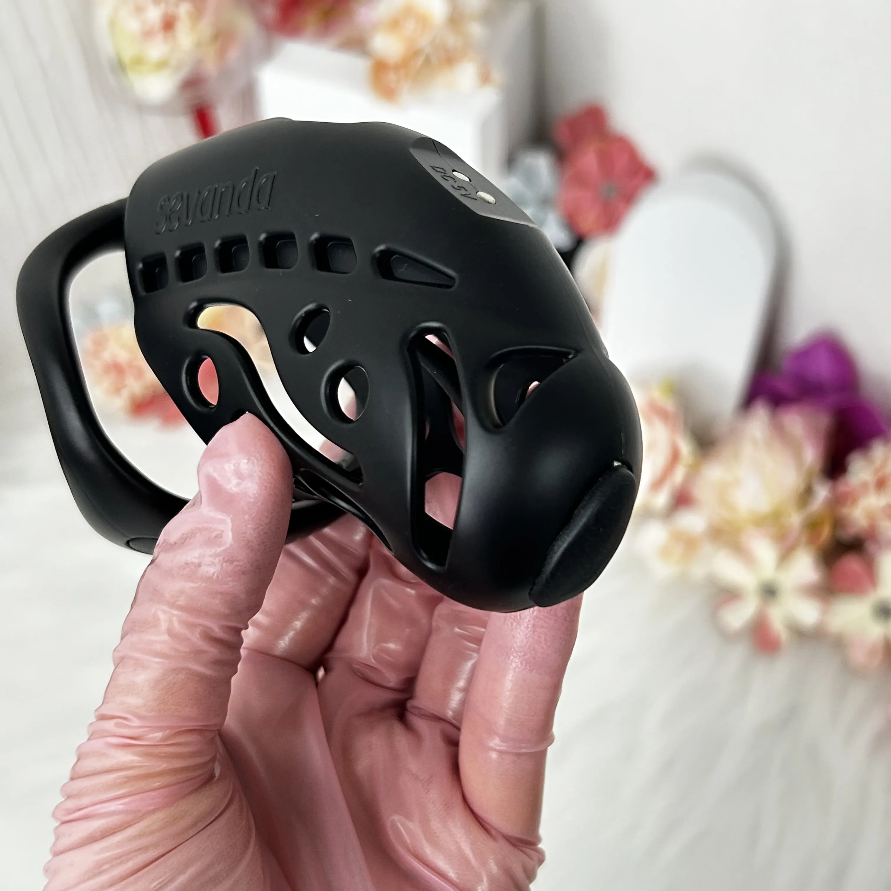 Nautilus Electric Shock Chastity Cage With Urethral Sound