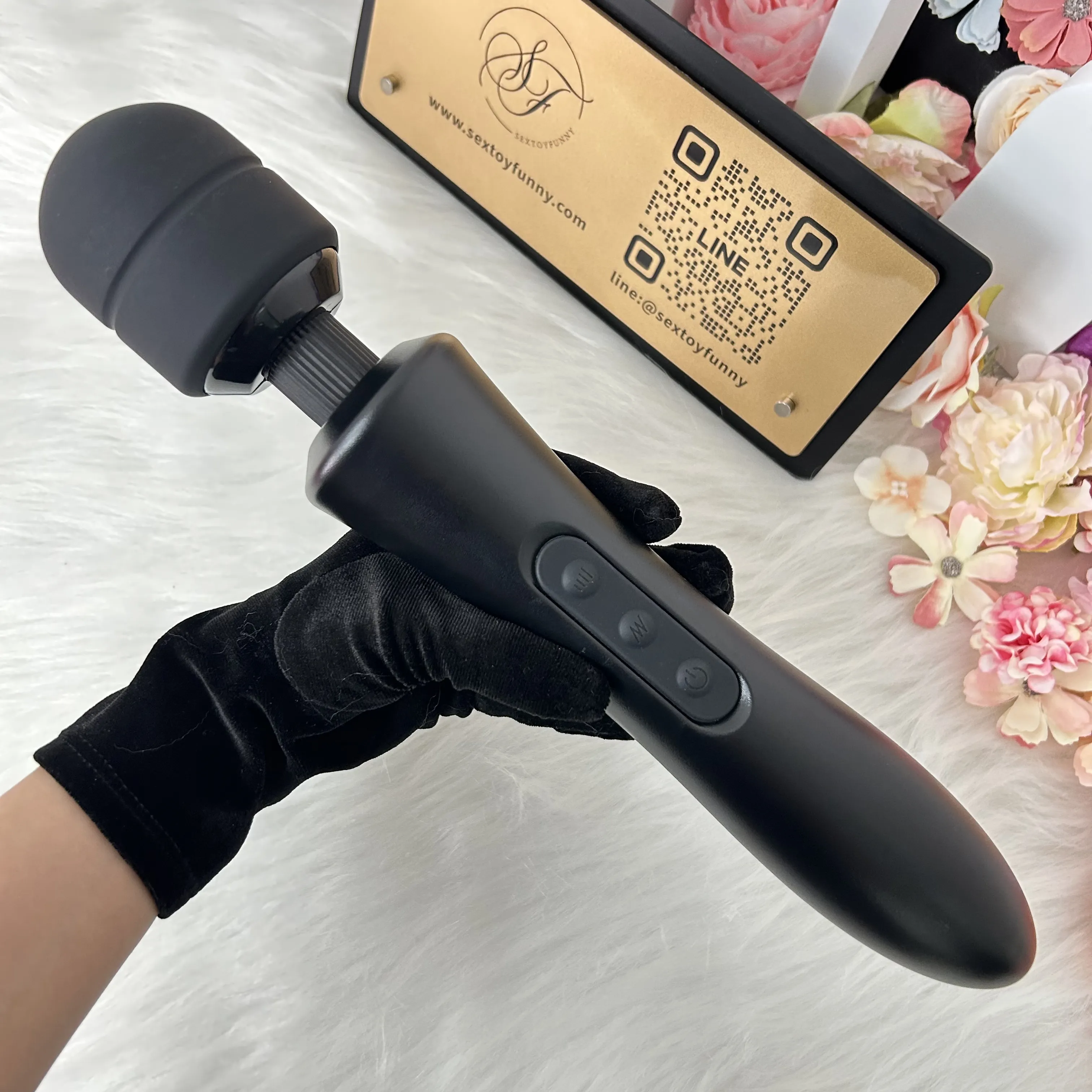 Extra-Large 8 Speeds 20 Modes USB Charging AV Wand Vibrator
