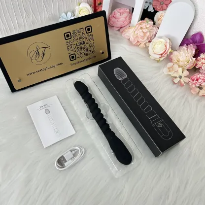 ของเล่นประตูหลัง เครื่องนวดต่อมลูกหมาก ระบบสั่น หัวทรงหยดน้ำ