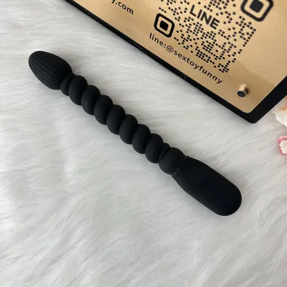 ของเล่นประตูหลัง เครื่องนวดต่อมลูกหมาก ระบบสั่น หัวทรงหยดน้ำ