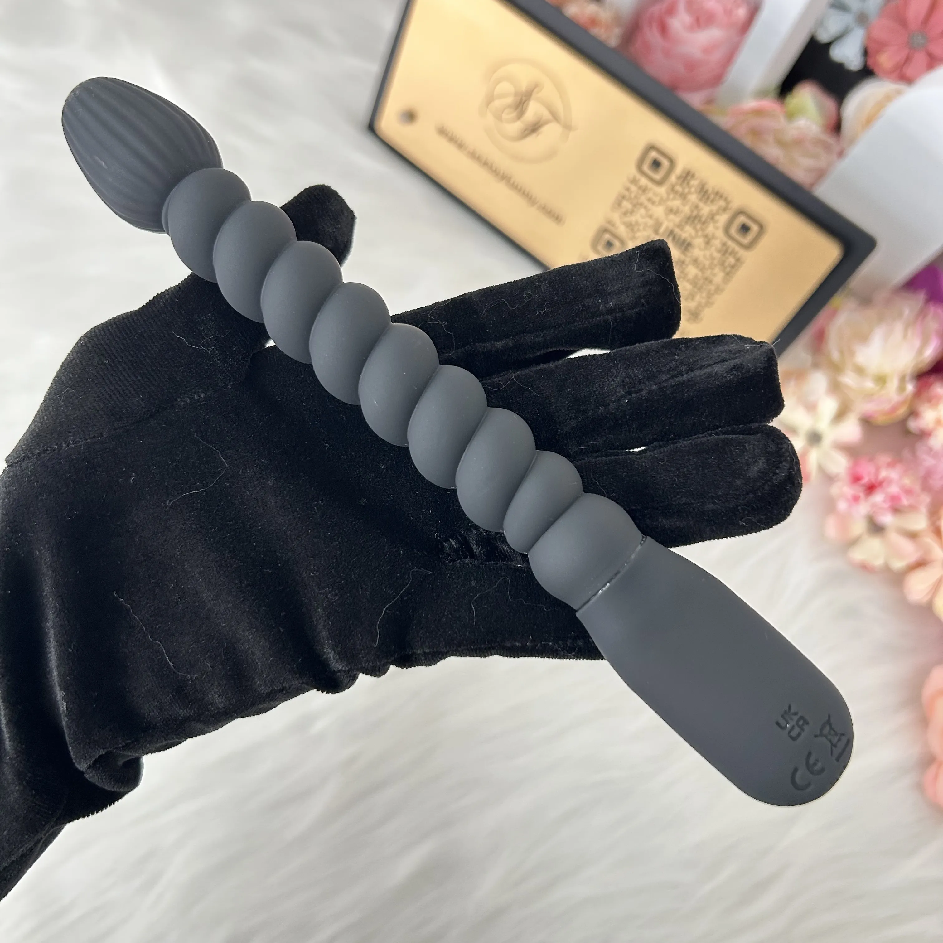 Water Drop-Shaped Head + Spiral Body Prostate Massager