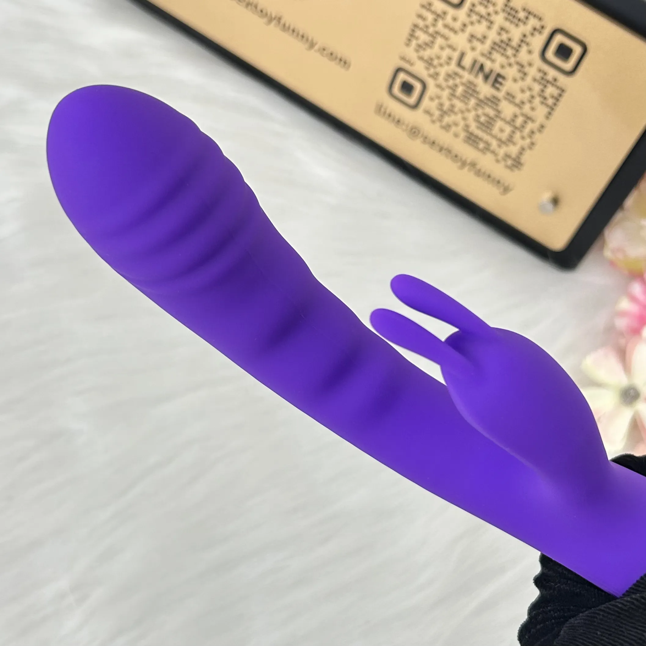 Rabbit Ear Simulated Penis Dual G-Spot & Clitoral Vibrator
