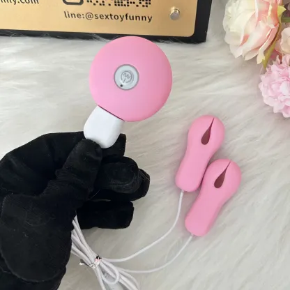 คลิปหนีบหัวนม คลิปหนีบหัวนม 10 ระดับ USB พร้อมคันบังคับสัมผัสไว วัสดุนุ่มผิว|ROSELEX