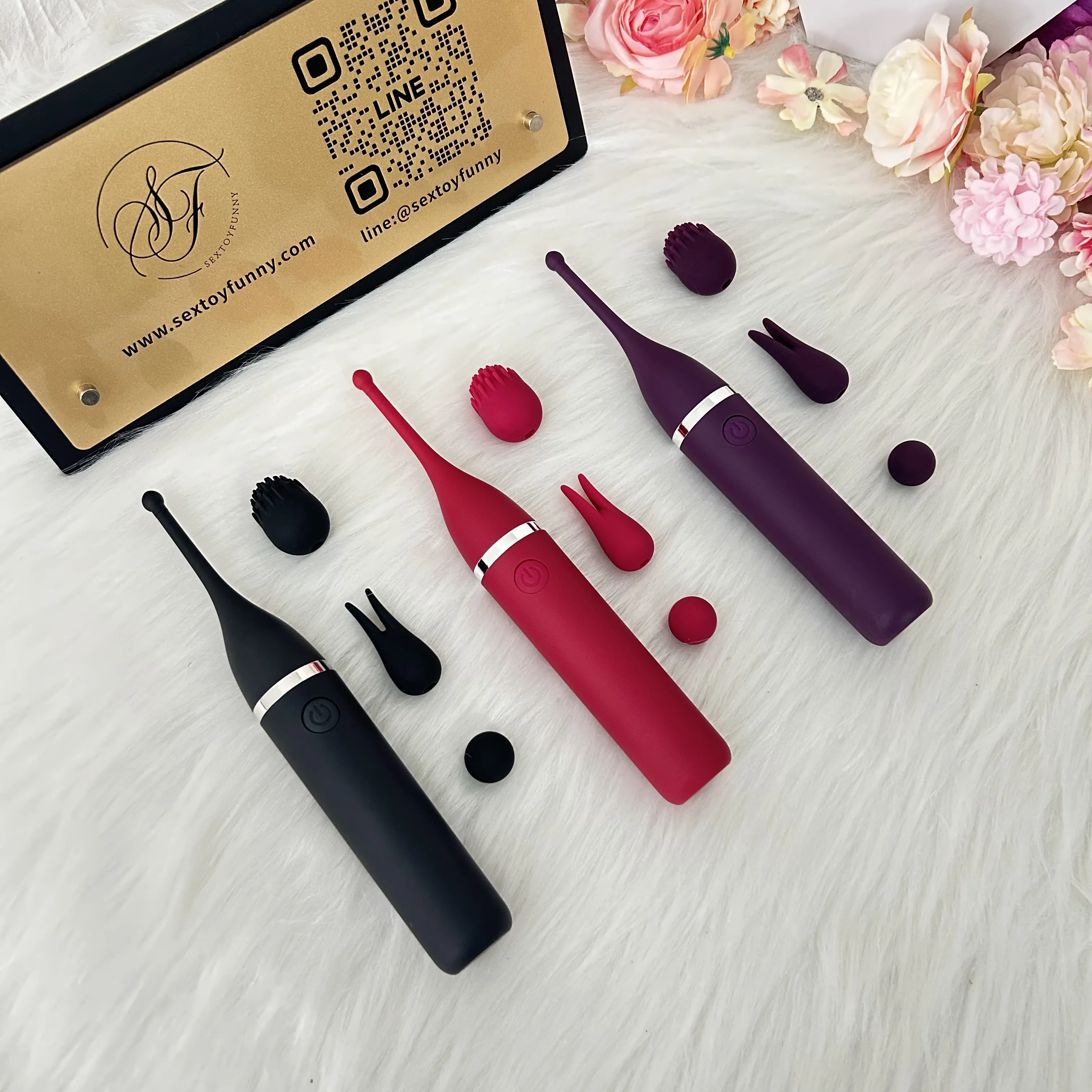 10 Frequencies Vibrator With 2 Different Massage Heads