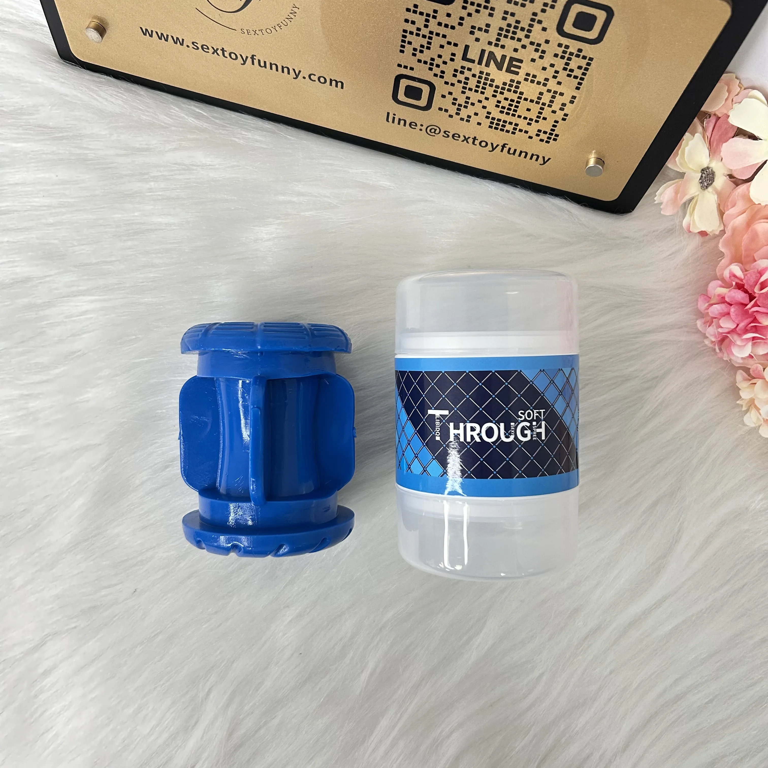 Through-Type Pocket Pussy 3-Level Squeeze 3 Colors Available