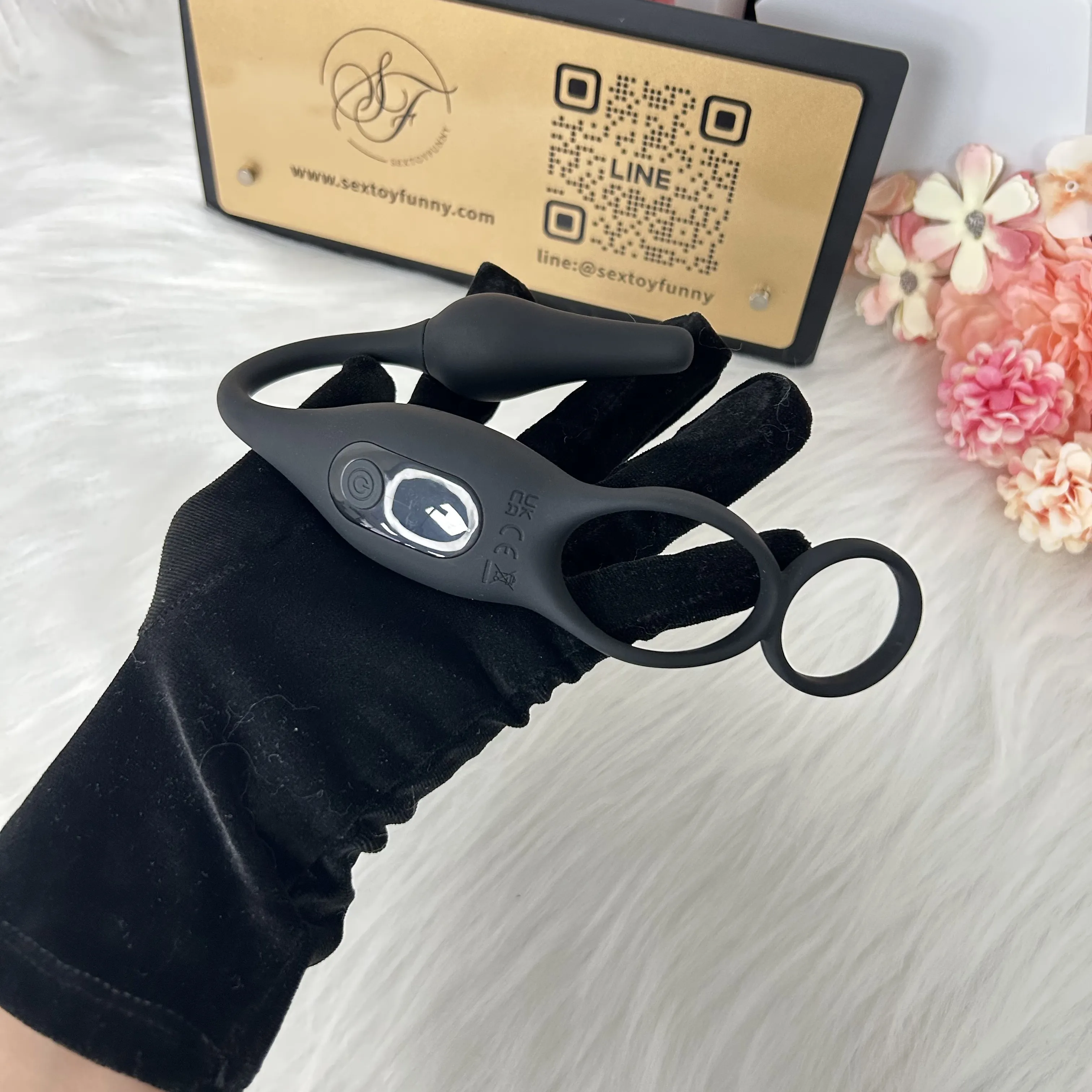 7-Level Dual Vibration Prostate Massager With Cock Ring