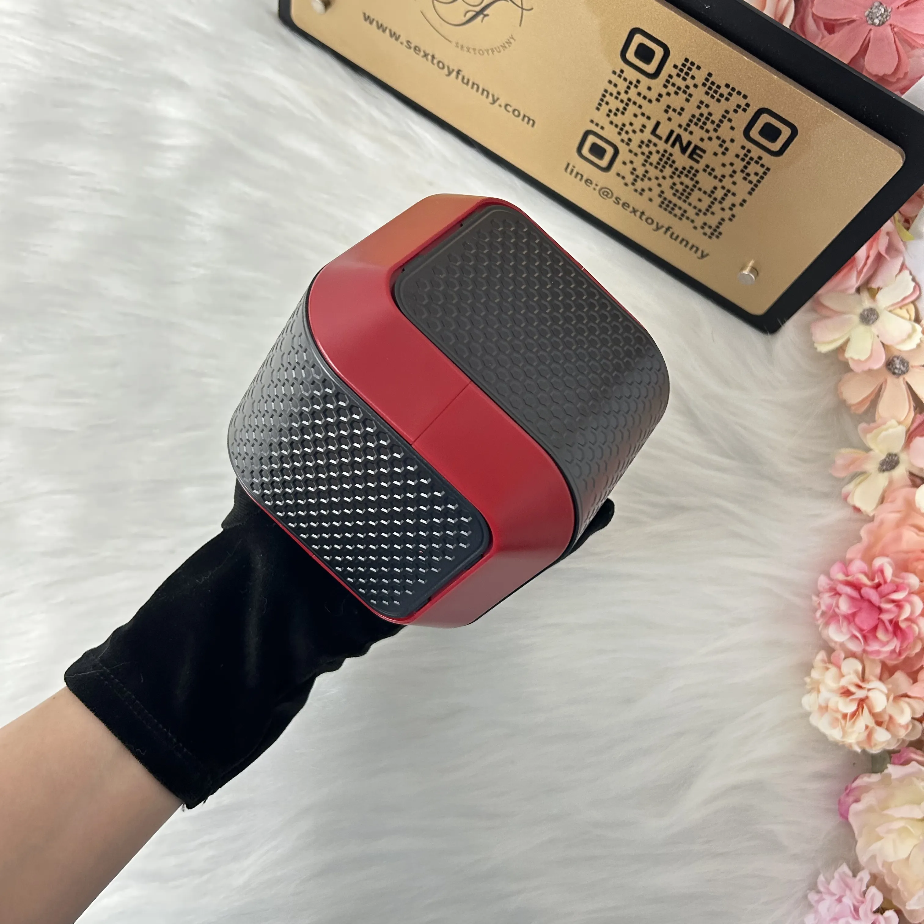 7 Thrusting + 7 Rotation Male Masturbator Speaker Shape