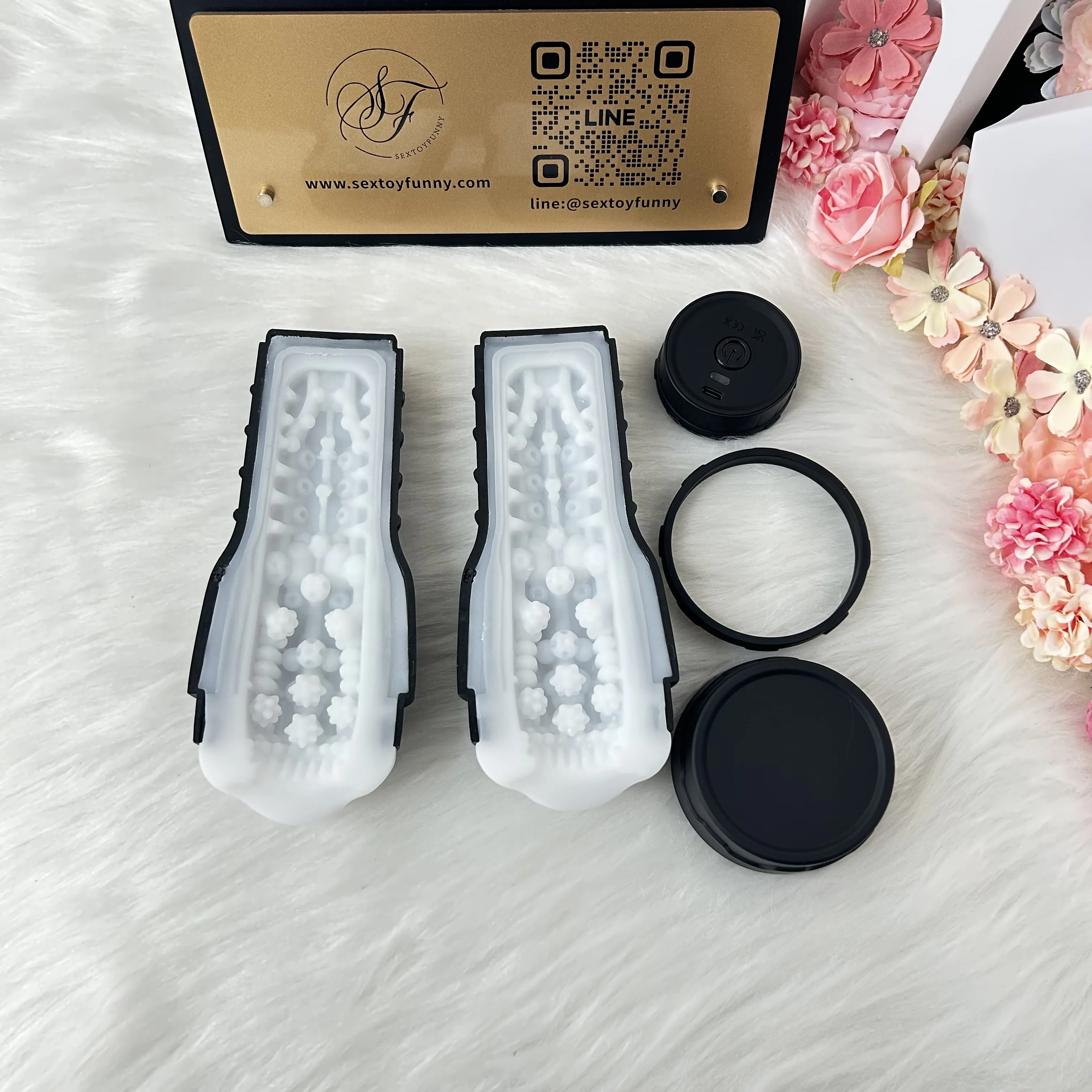 Split-Type Open-Close Vibarting Male Masturbator Dual Engines