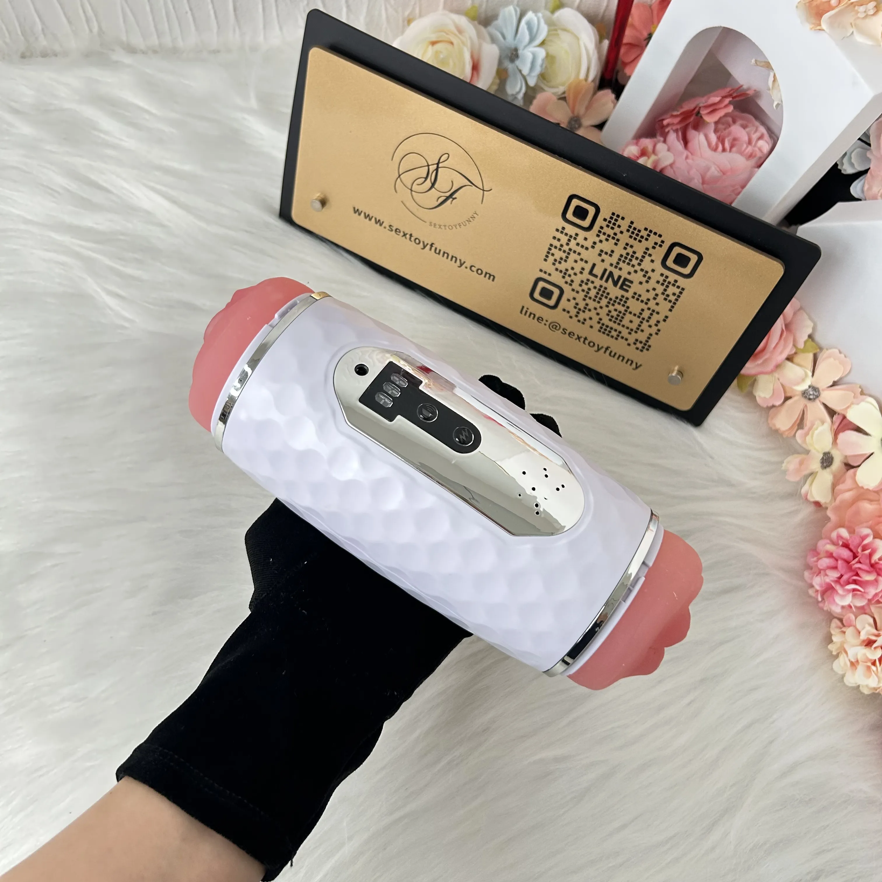 Realistic Vagina Heating Male Masturbator Dual Timing System
