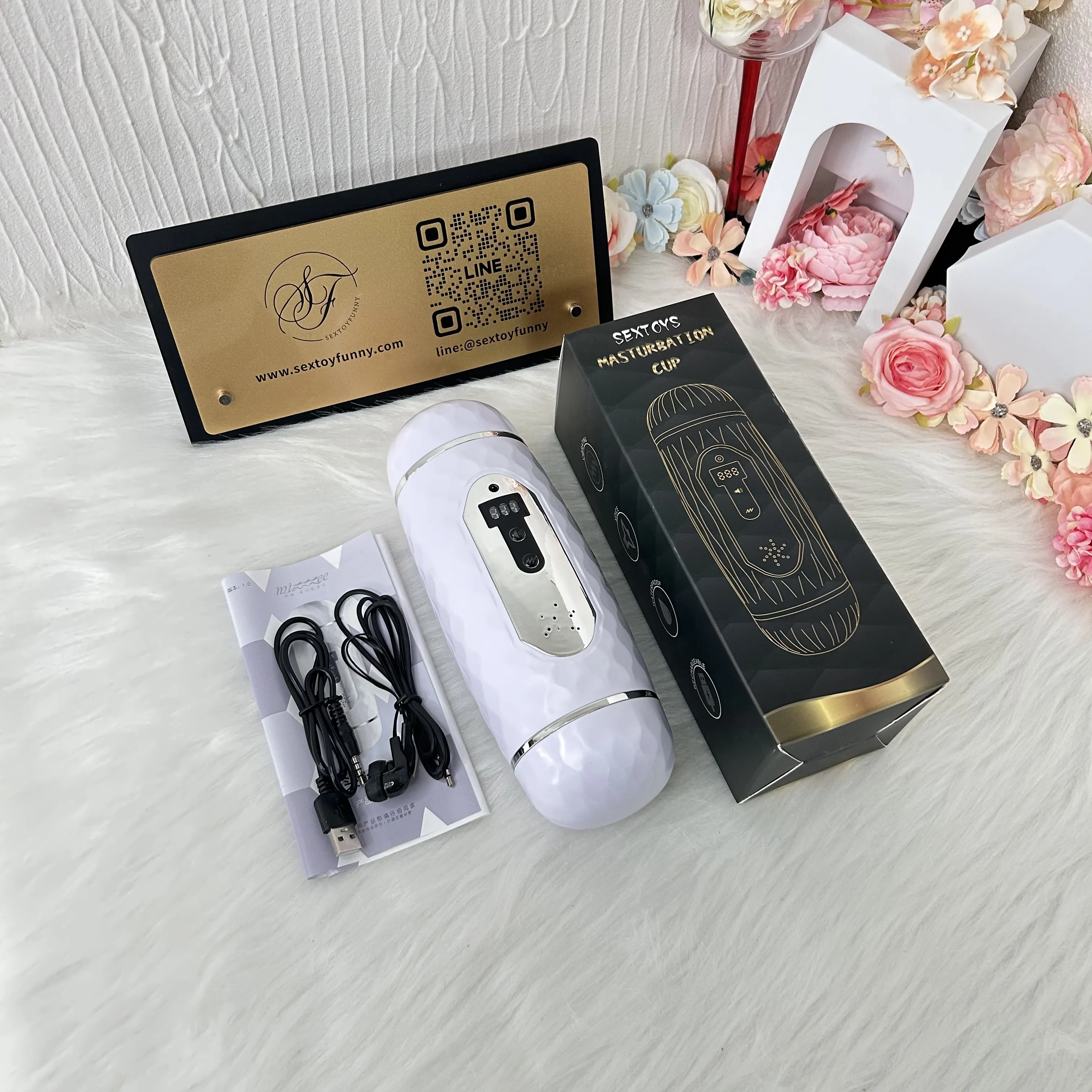Realistic Vagina Heating Male Masturbator Dual Timing System