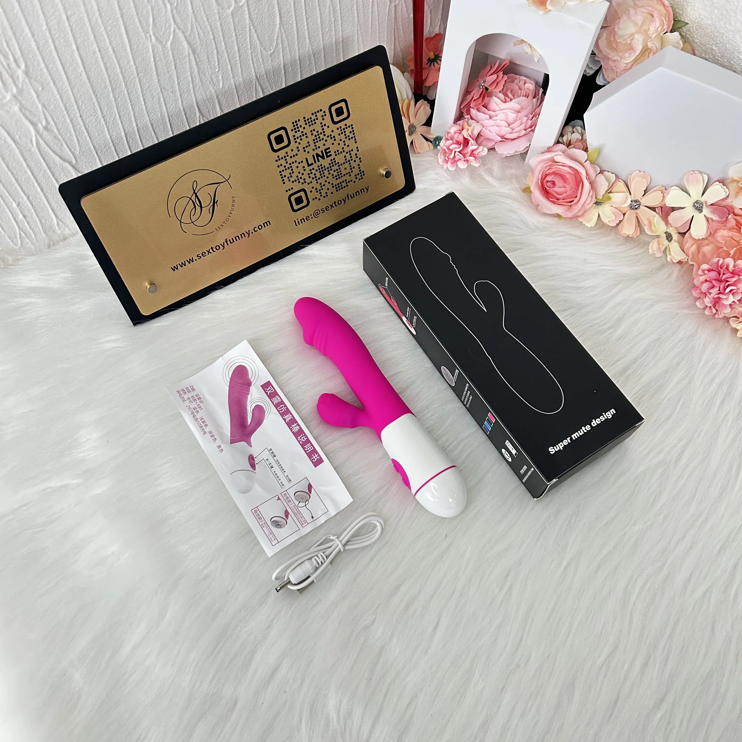 Battery-Powered Glans Head Dual G-Spot & Clitoral Vibrator