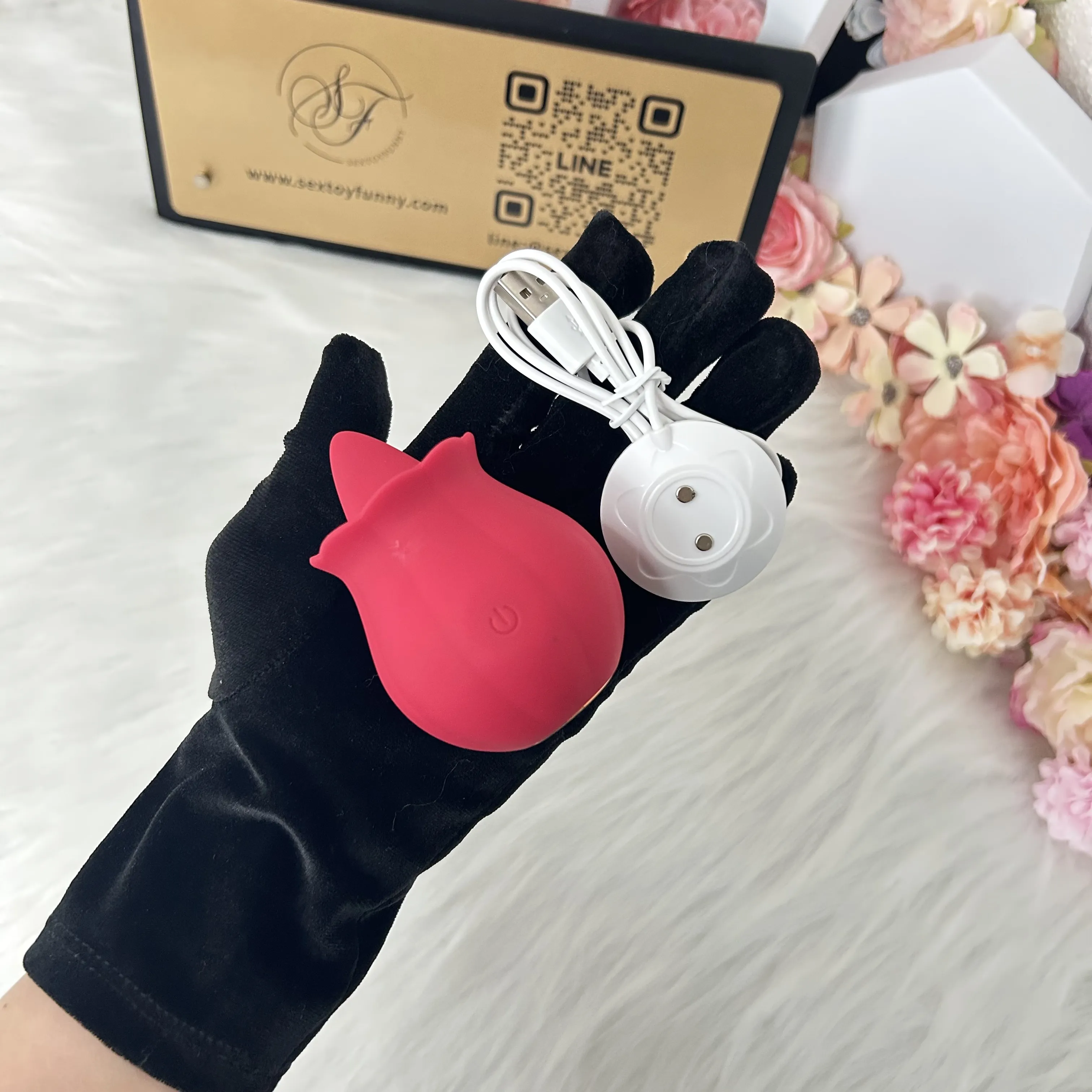 10 Levels Tongue-Licking Clitoral Vibrator & Breast Toy