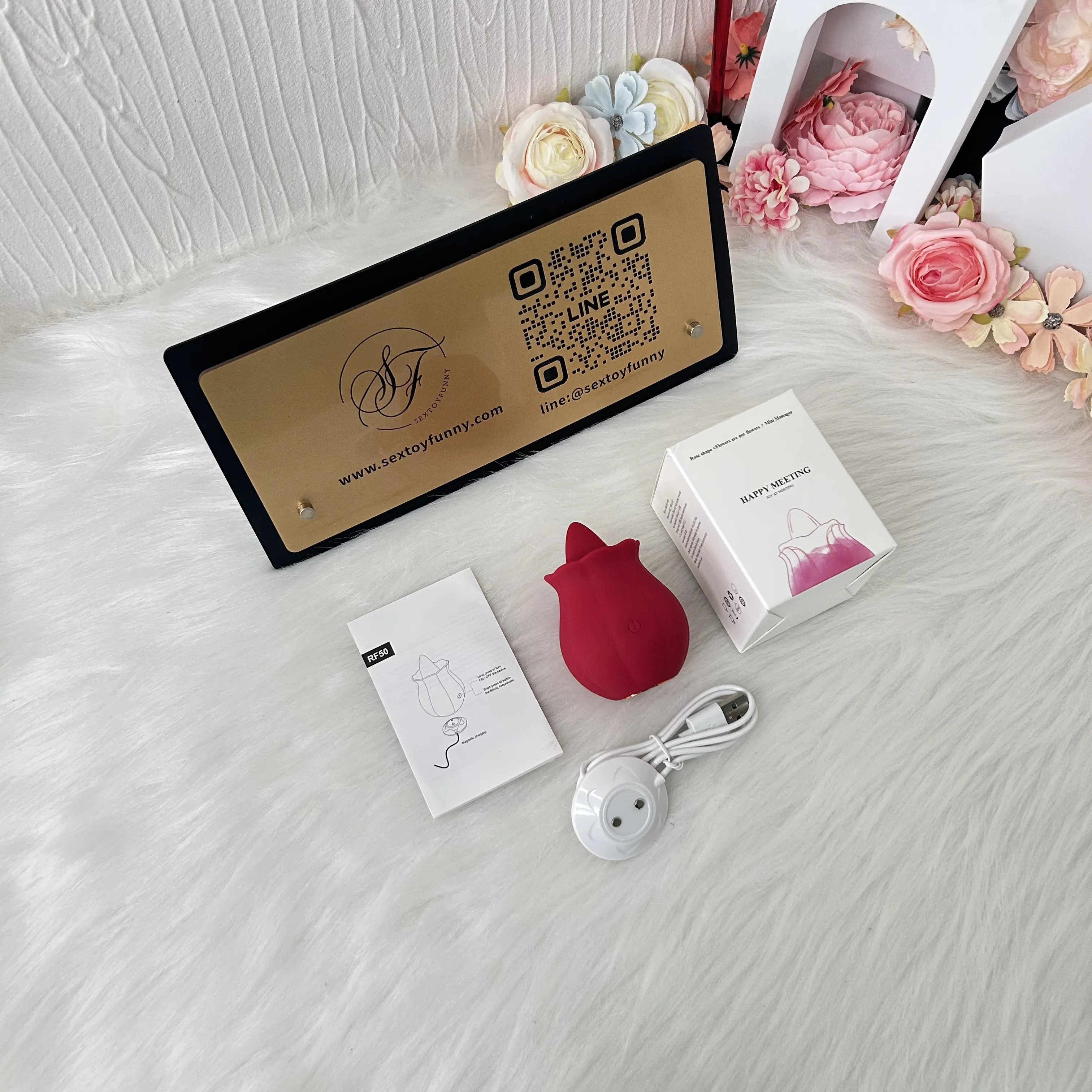10 Levels Tongue-Licking Clitoral Vibrator & Breast Toy