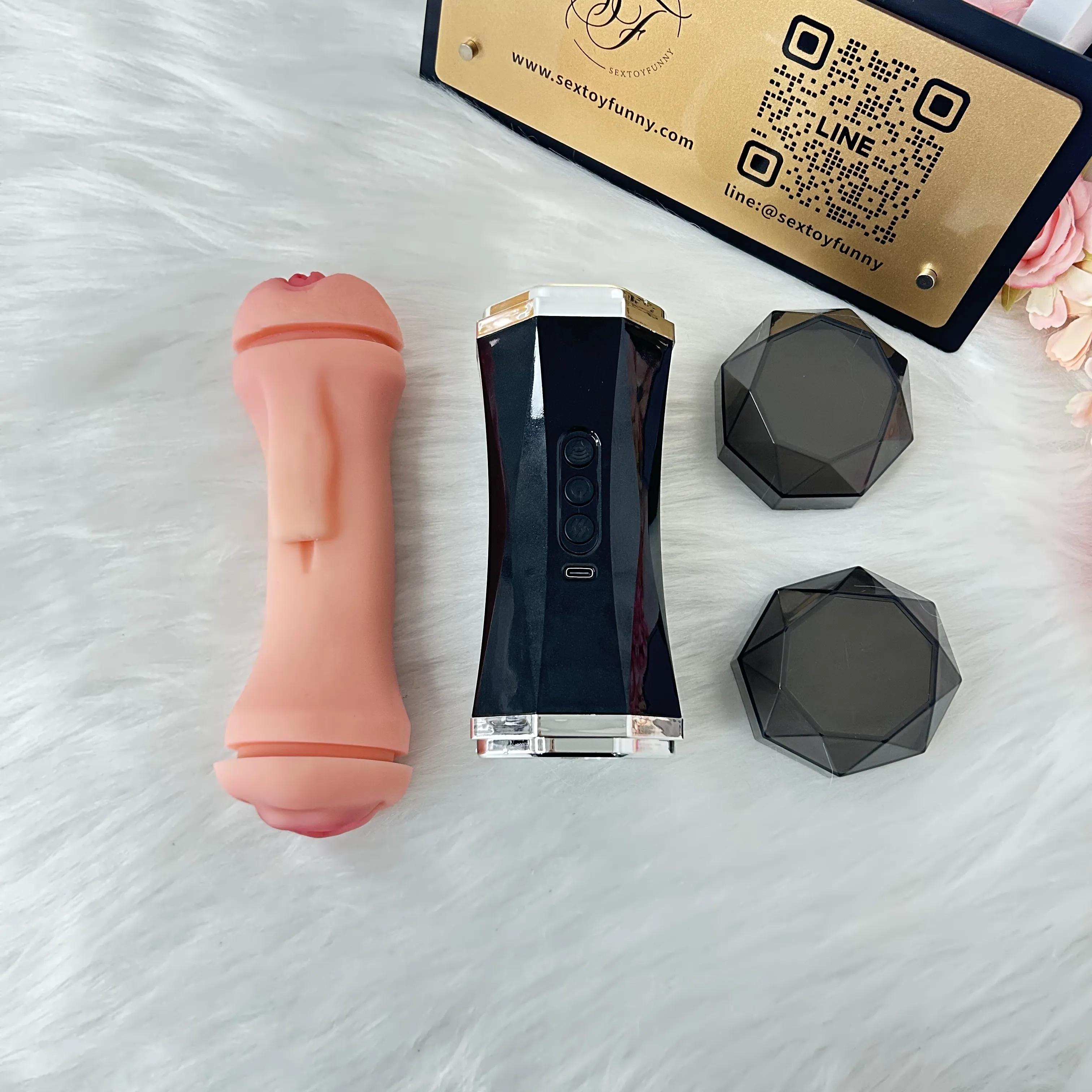 Dual-Head Stroker One-Button Burst Mode Human Voice