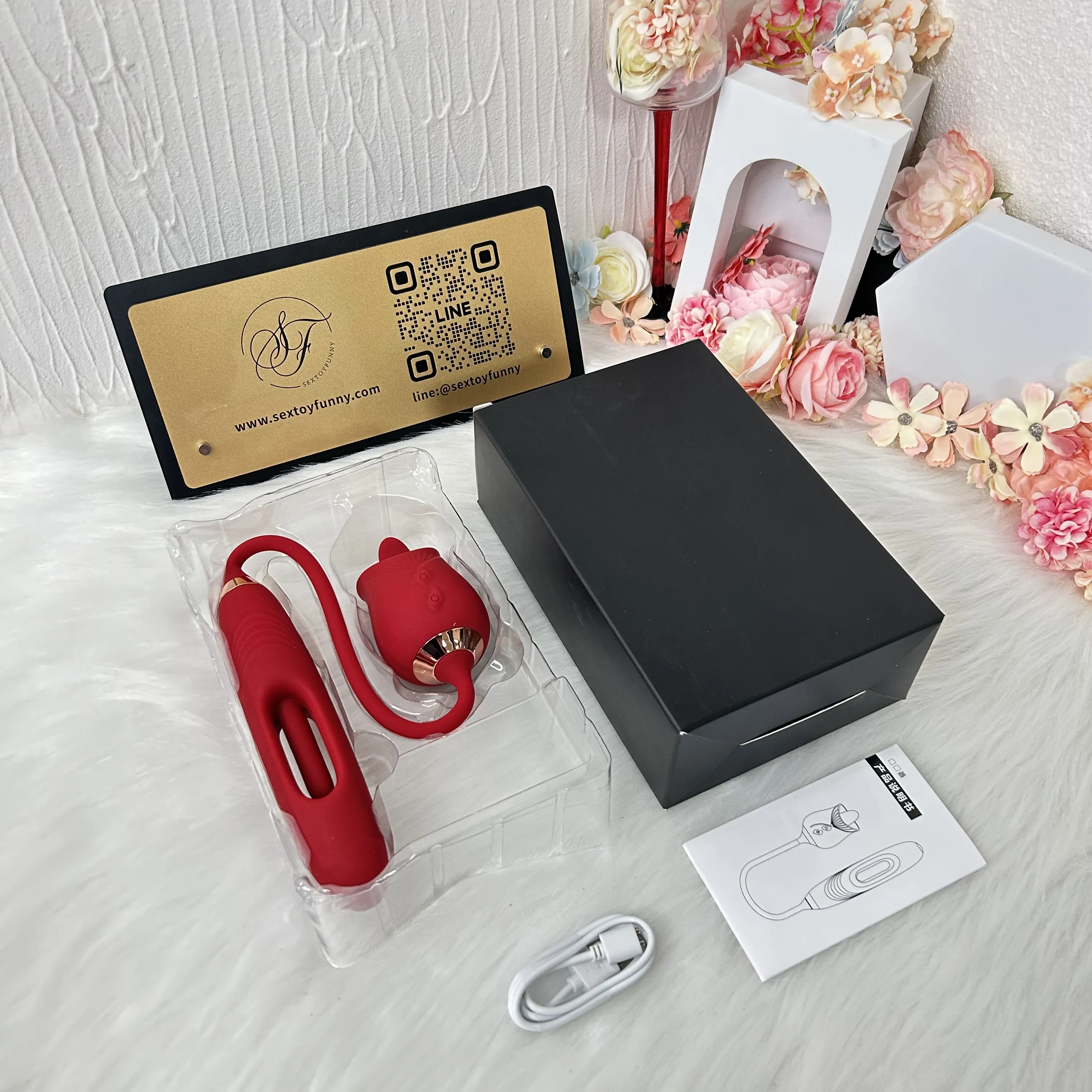เครื่องนวด AV เครื่องนวดเอวี เลียนแบบลิ้น+สั่น ระบบทำความร้อน