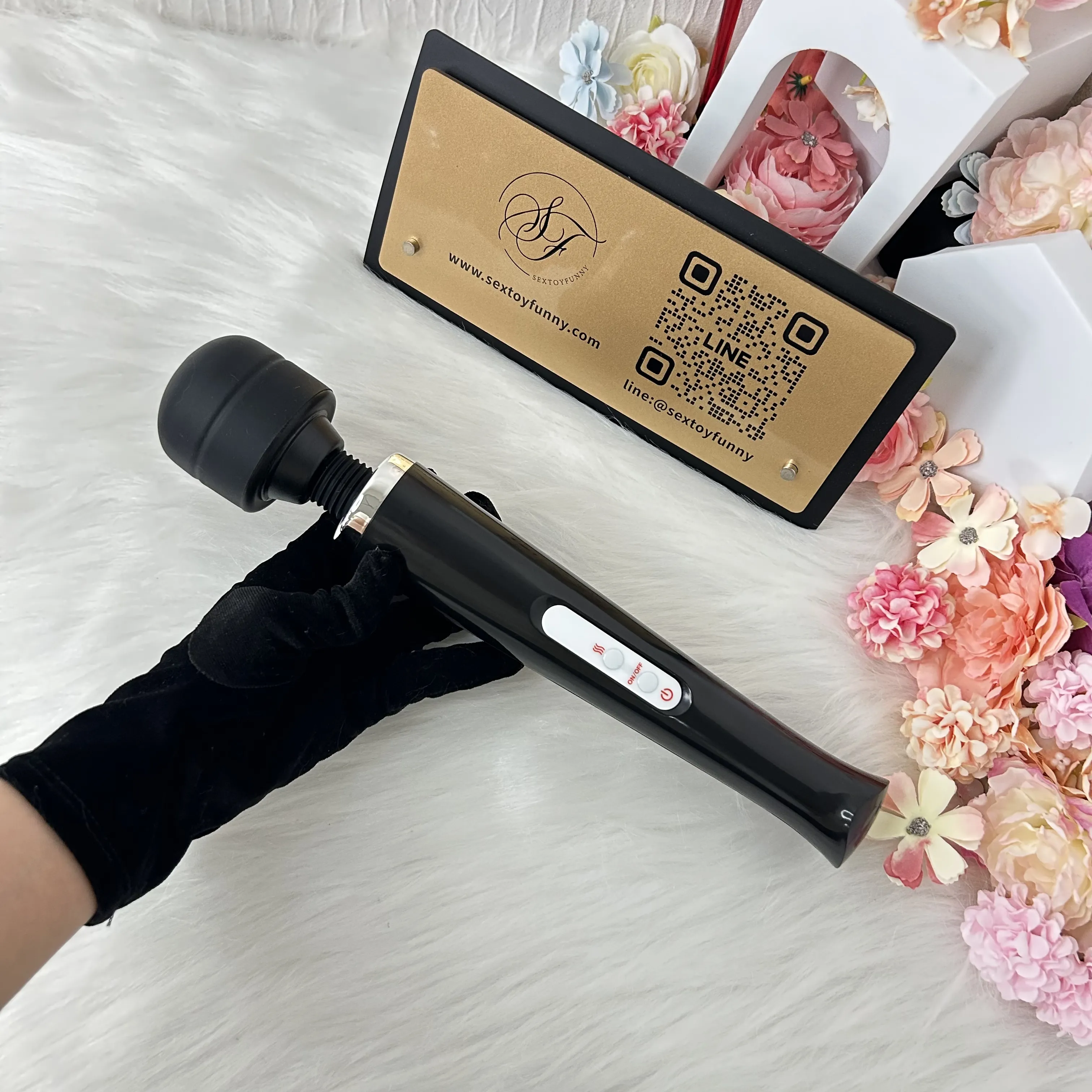 8 Frequencies Large-Area Detachable Head AV Wand Vibrator