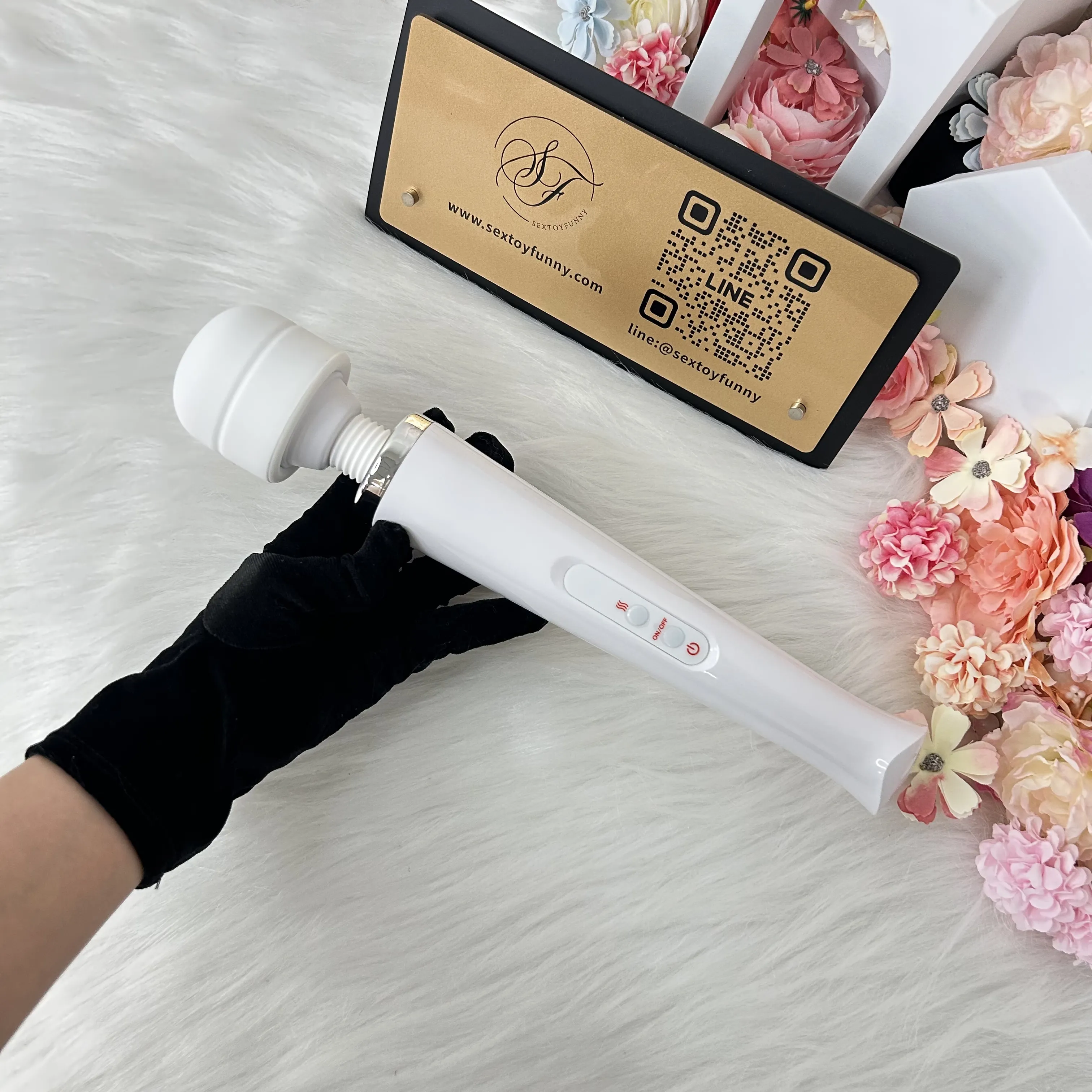 8 Frequencies Large-Area Detachable Head AV Wand Vibrator