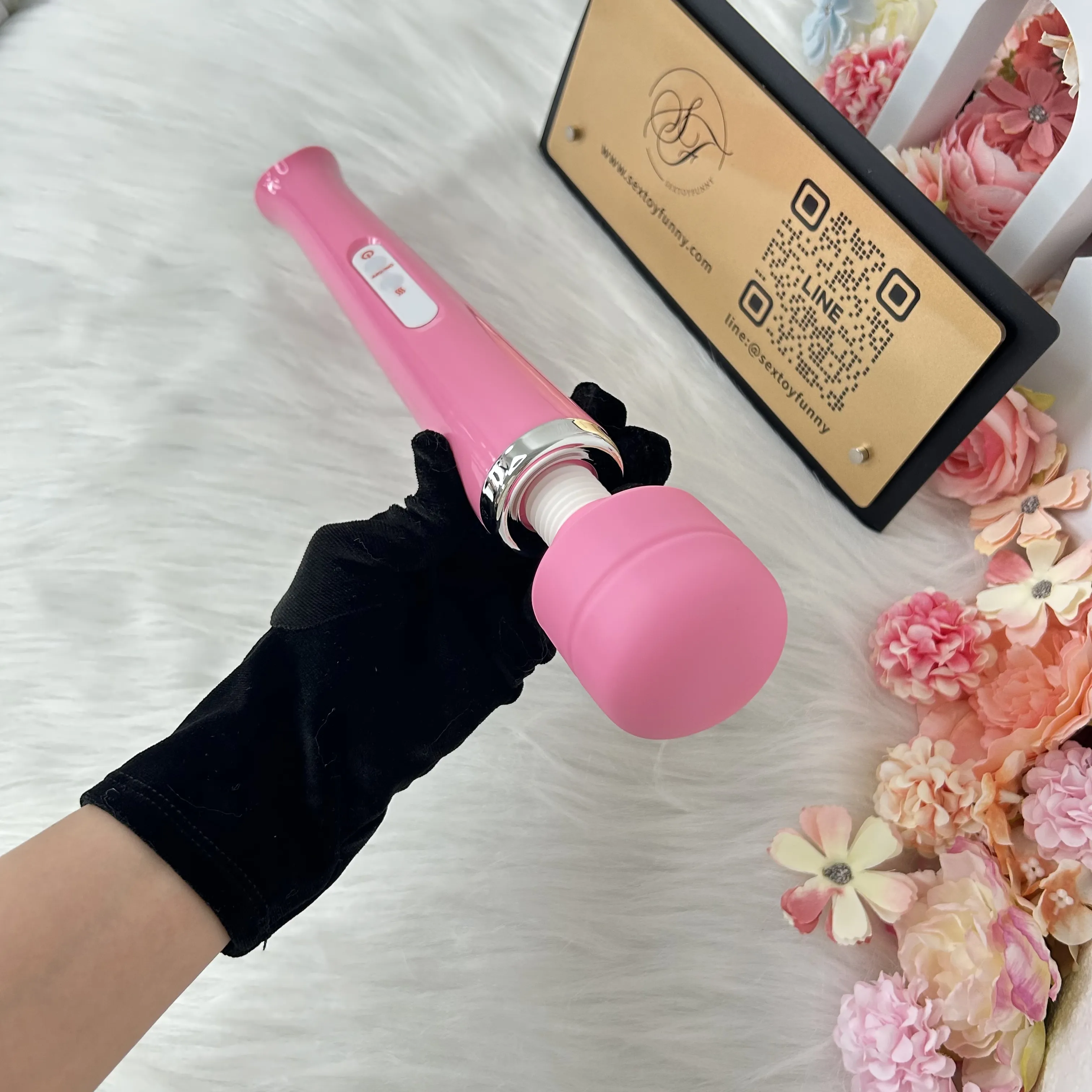 8 Frequencies Large-Area Detachable Head AV Wand Vibrator