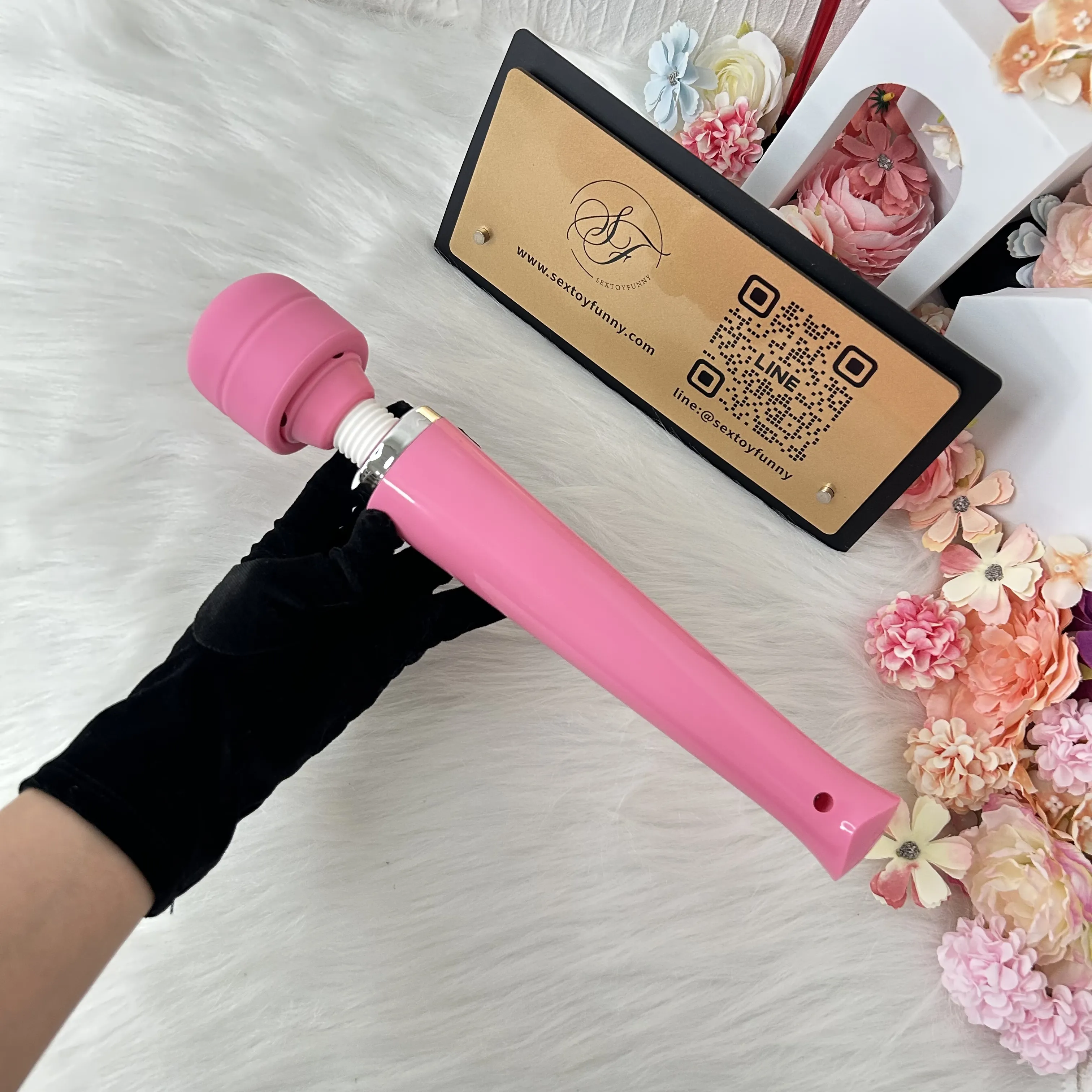 8 Frequencies Large-Area Detachable Head AV Wand Vibrator