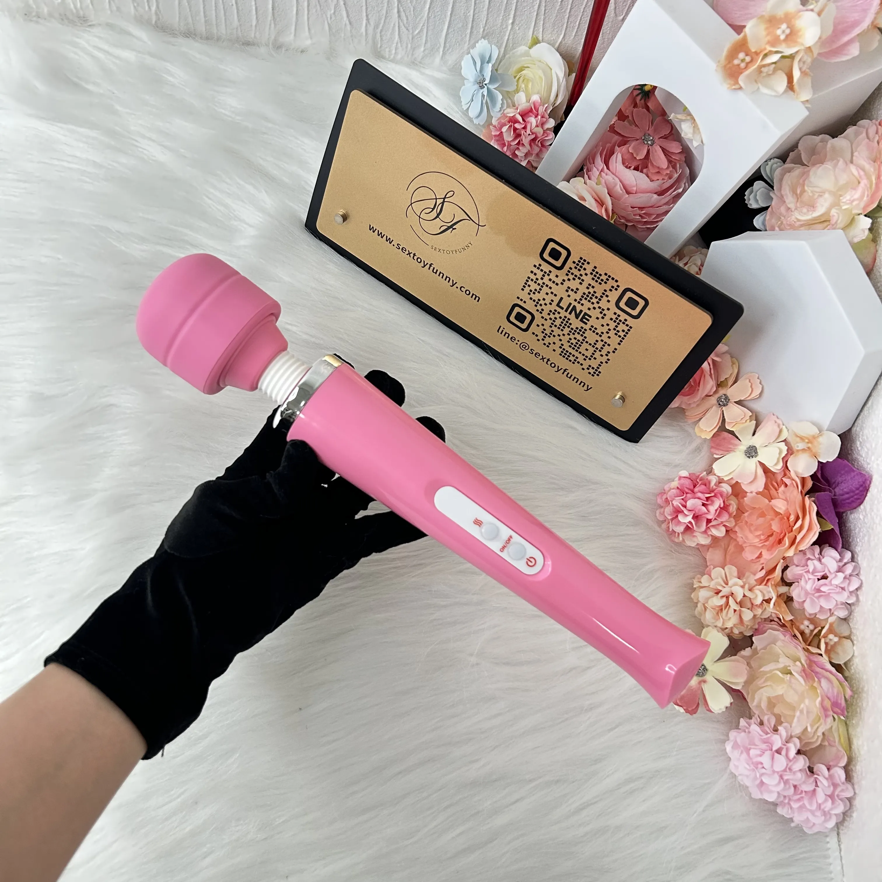 8 Frequencies Large-Area Detachable Head AV Wand Vibrator