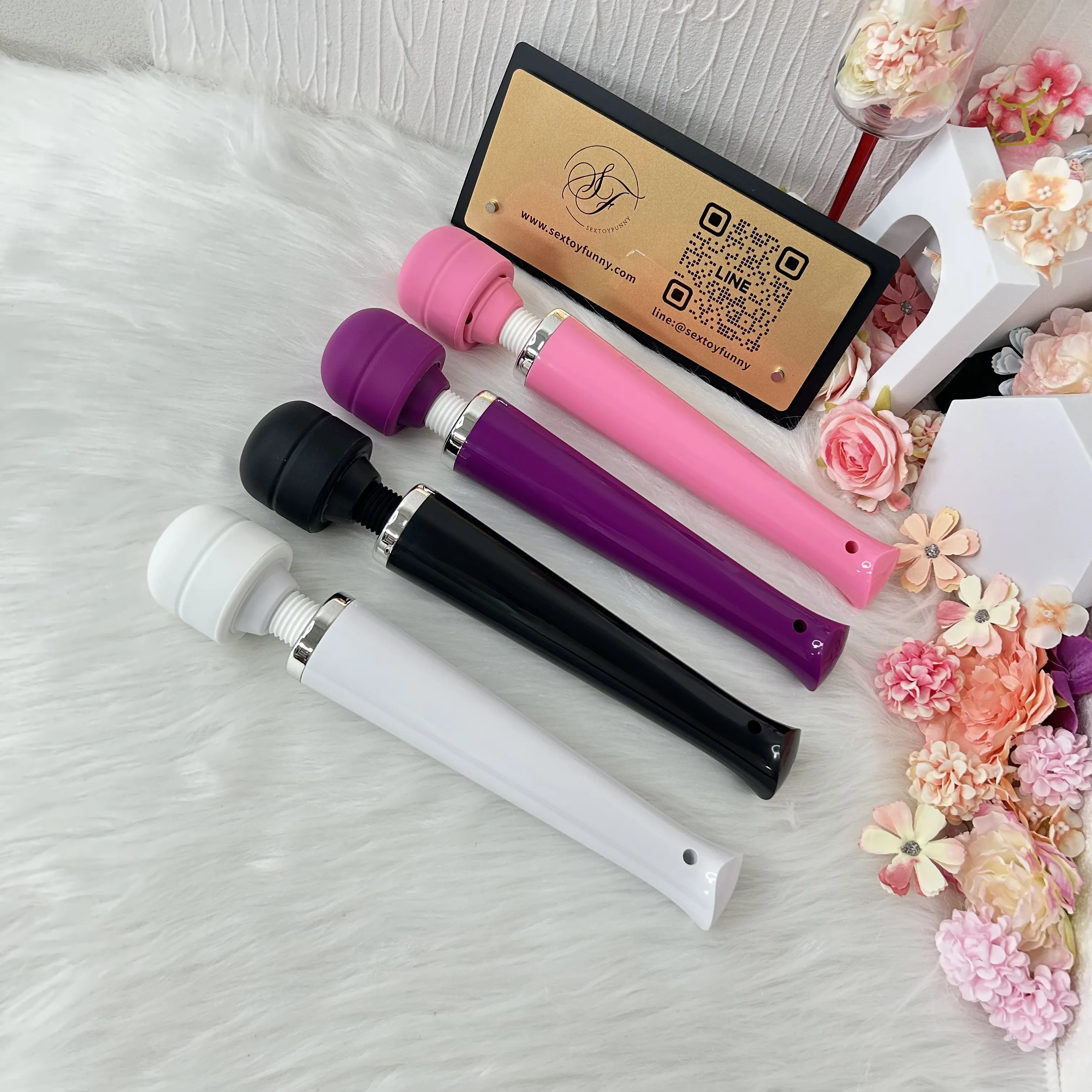 8 Frequencies Large-Area Detachable Head AV Wand Vibrator