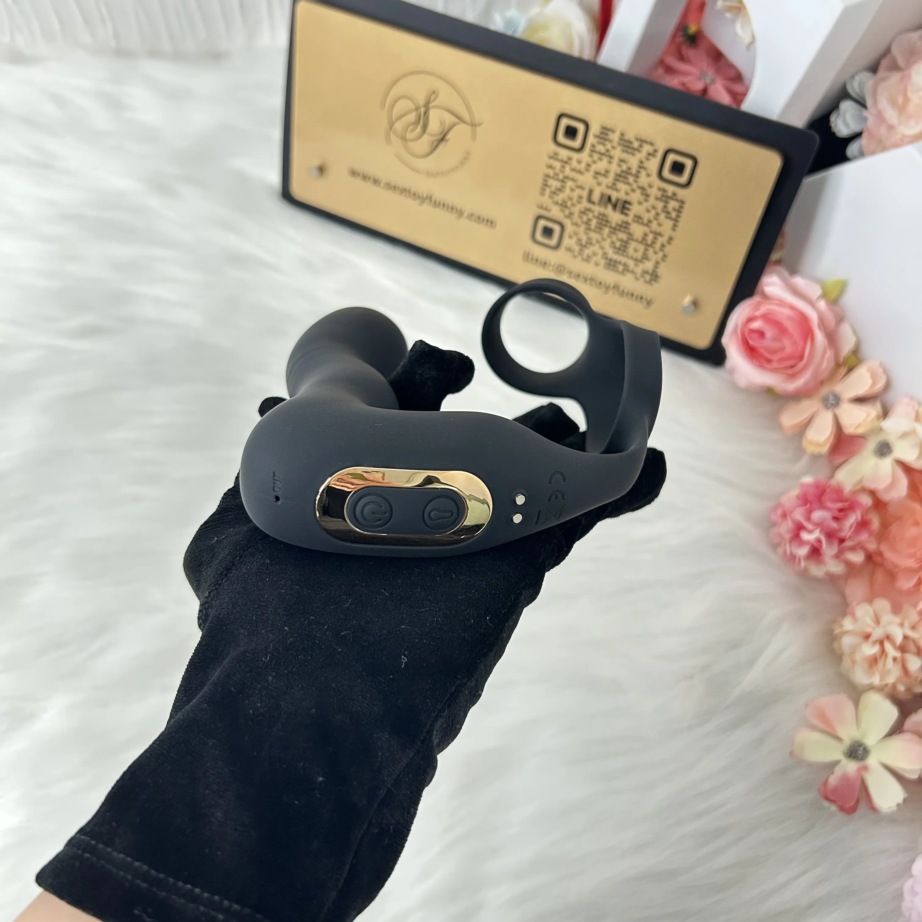 Inflatable Prostate Massager & Butt Vibrator Dual Cock Rings