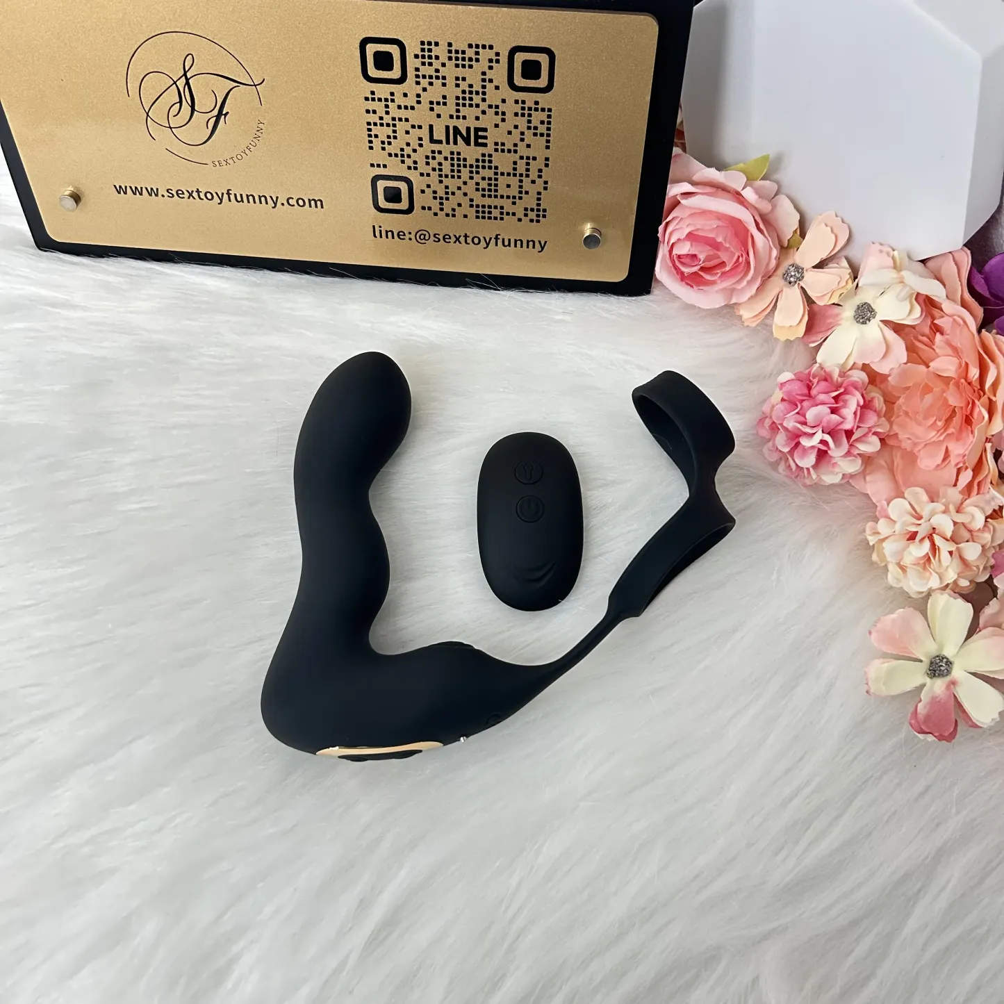 ของเล่นประตูหลัง เครื่องนวดต่อมลูกหมาก 10โหมดความสั่น ถุงลมสั่น