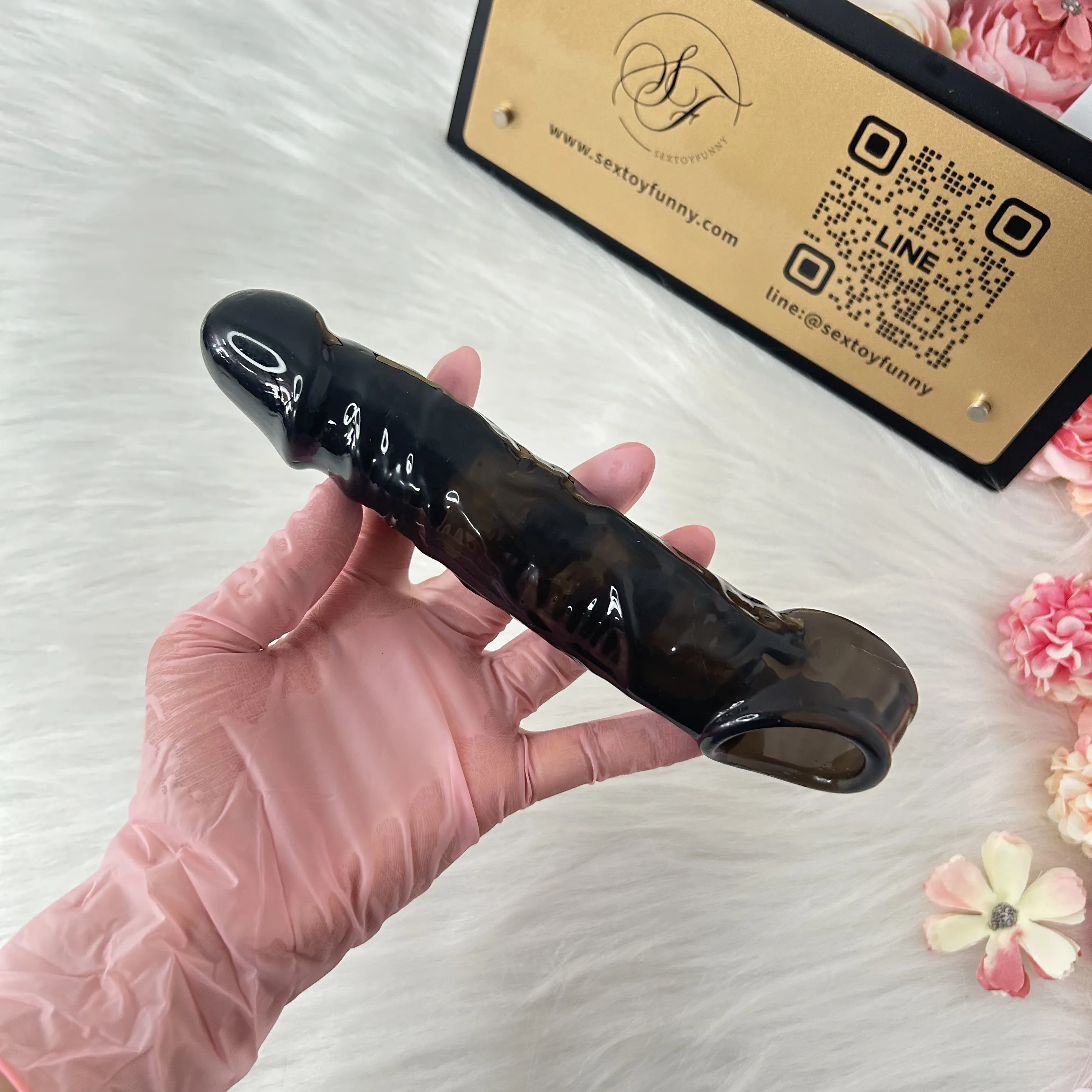 High-Frequency Vibrating Penis Sleeve Integrated Cock Ring