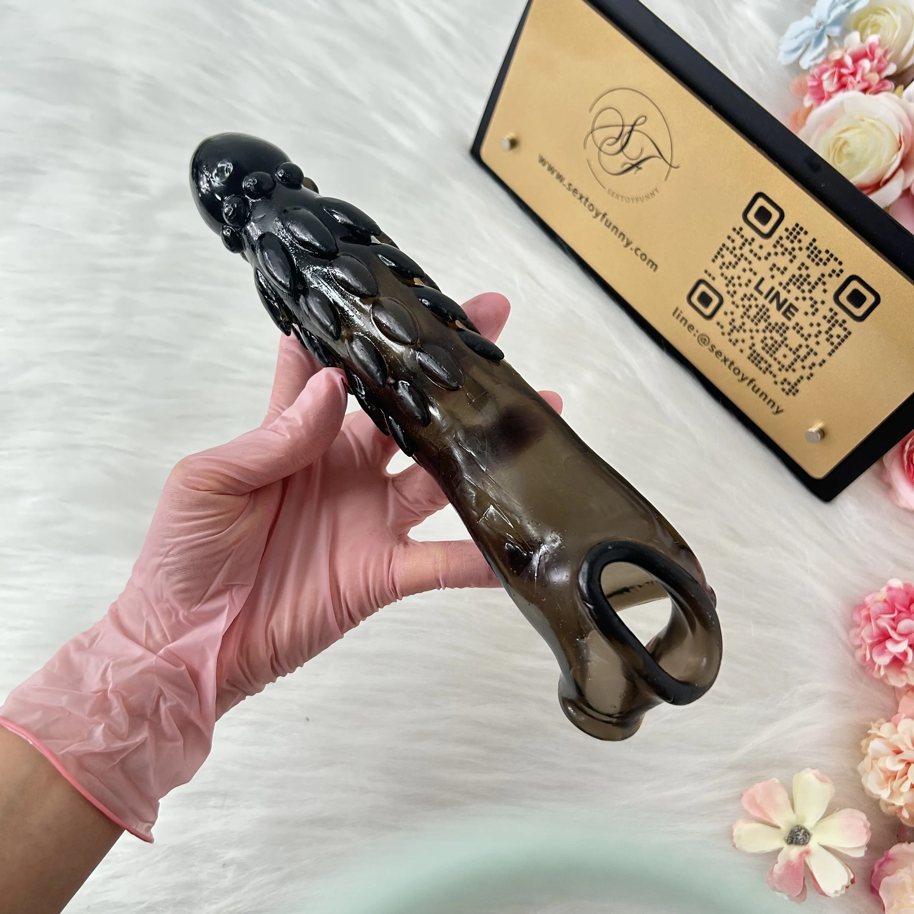 High-Frequency Vibrating Dragon Scale Vibrating Penis Sleeve