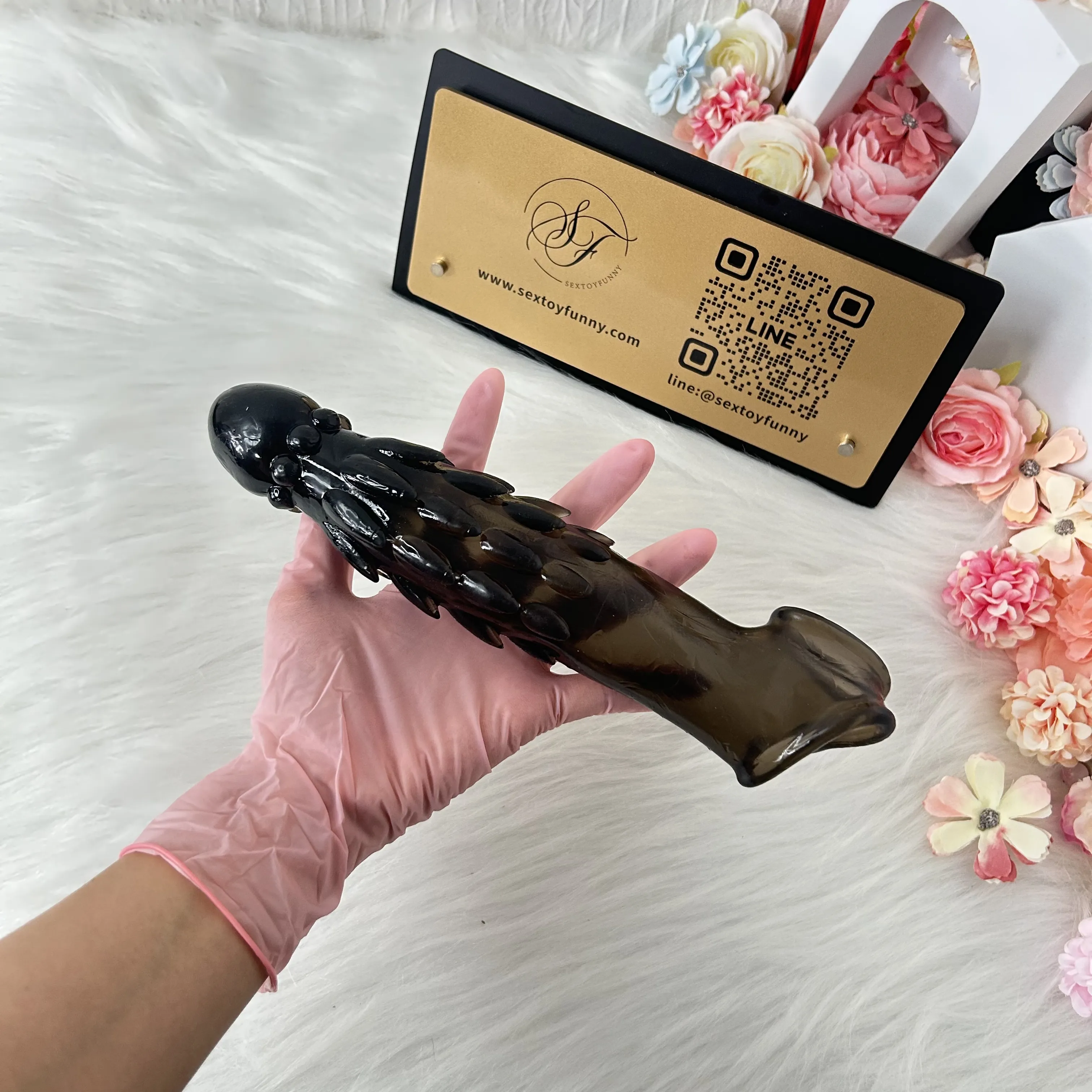 High-Frequency Vibrating Dragon Scale Vibrating Penis Sleeve
