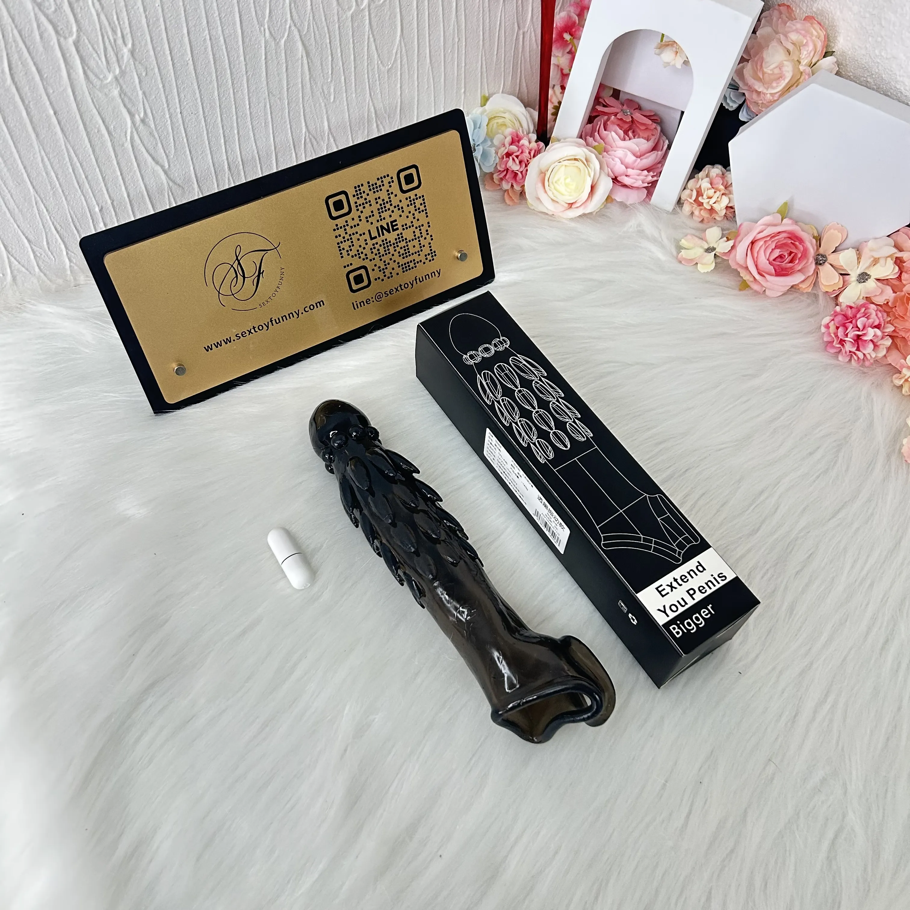 High-Frequency Vibrating Dragon Scale Vibrating Penis Sleeve