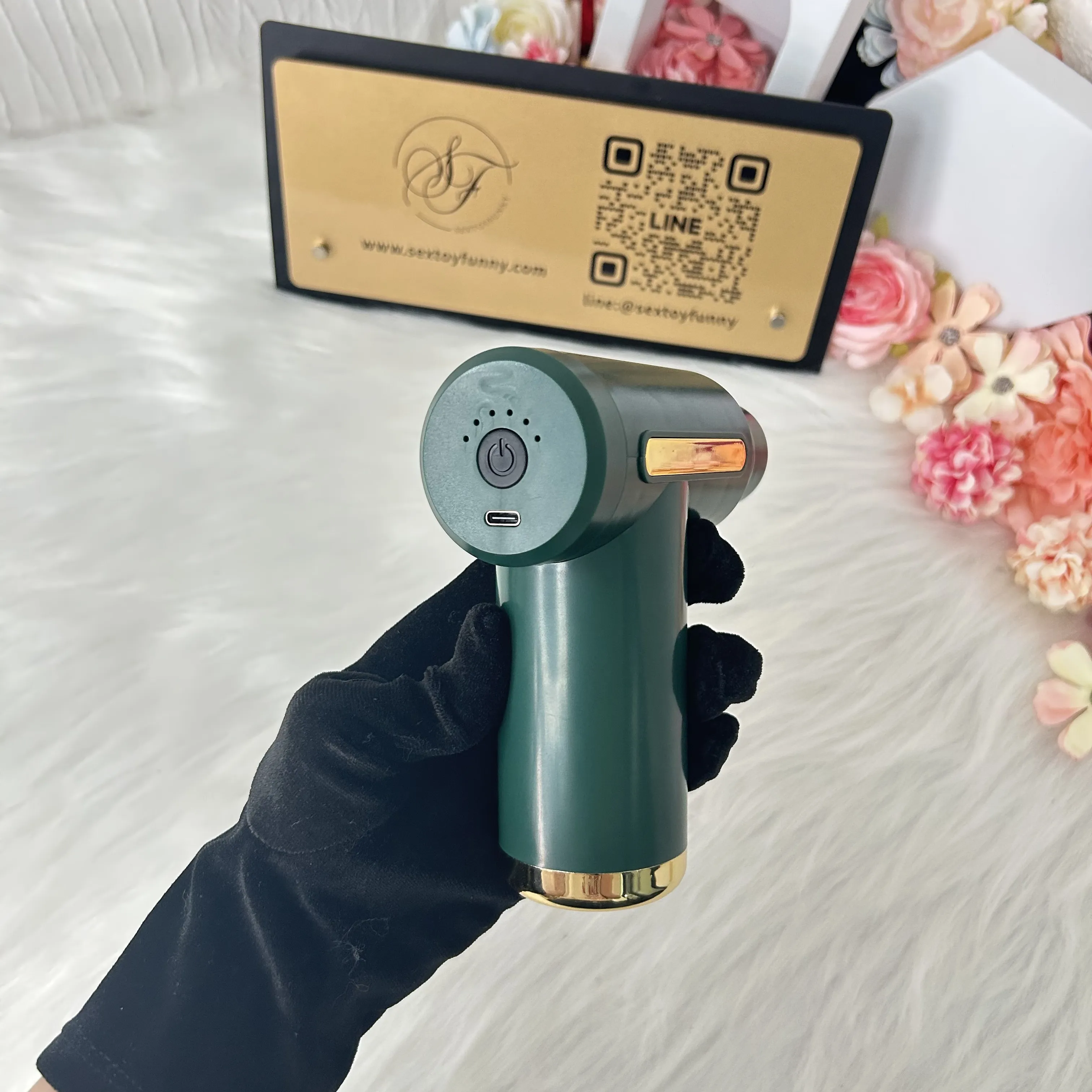 เครื่องนวดหลายฟังก์ชัน ชิปอัจฉริยะ 3200 รอบ/นาที 6 ระดับความถี่สั่นสะเทือน ความกว้างการสั่น 6 มม. หลายฟังก์ชันในเครื่องเดียว